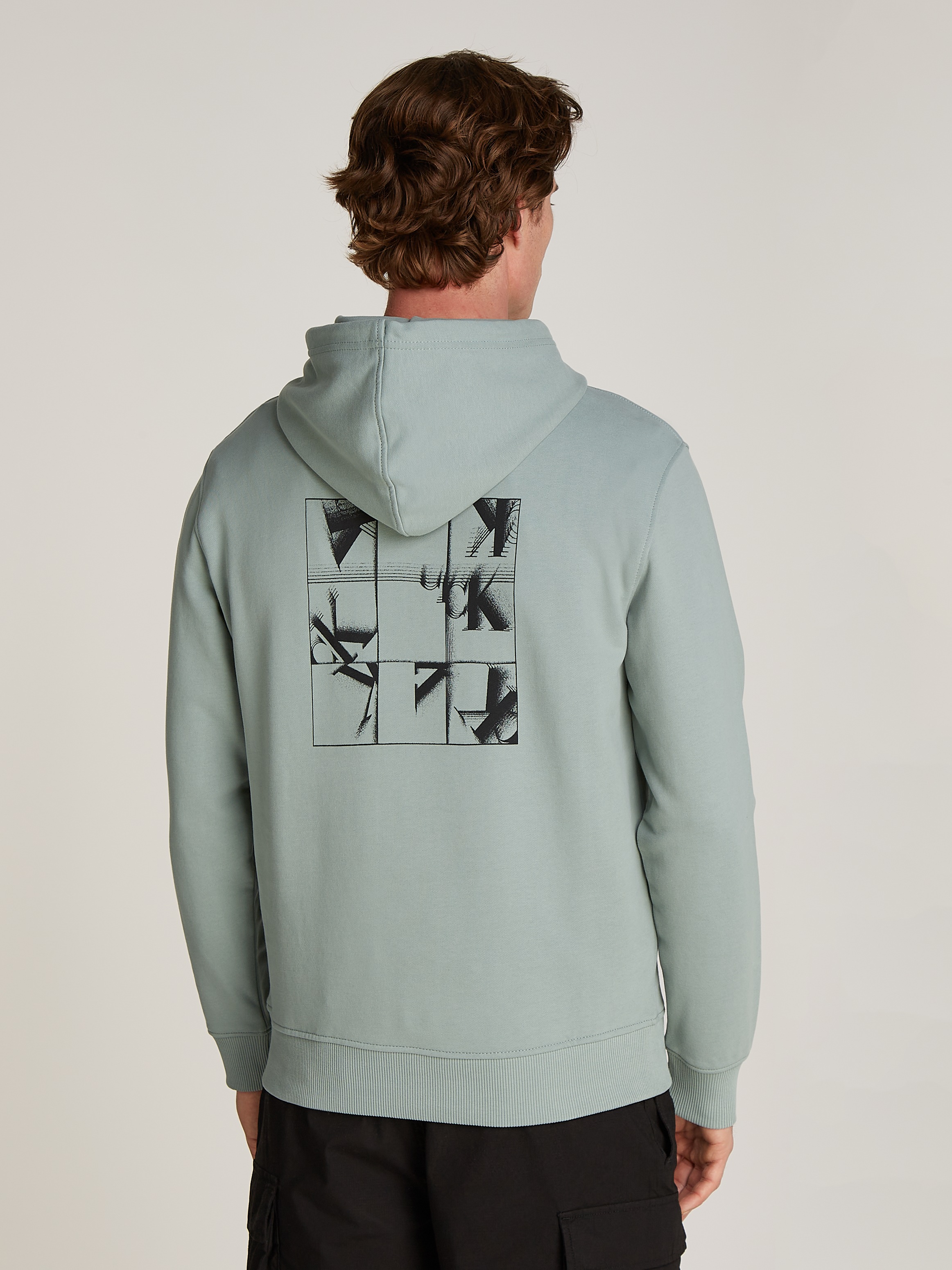 Calvin Klein Jeans Kapuzensweatshirt GRID MONOGRAM HOODIE mit Logoschriftzu günstig online kaufen