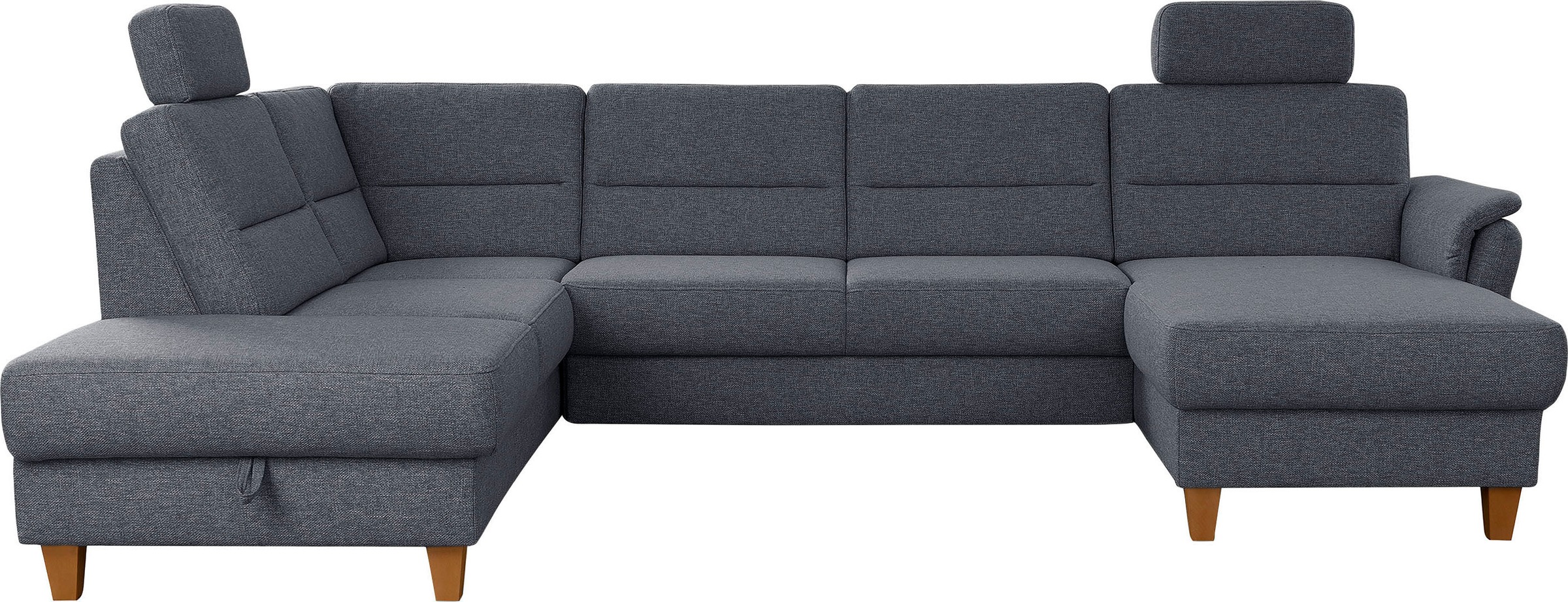 Home affaire Wohnlandschaft "Palmera U-Form, B: 308 cm" optional Bettfunkti günstig online kaufen