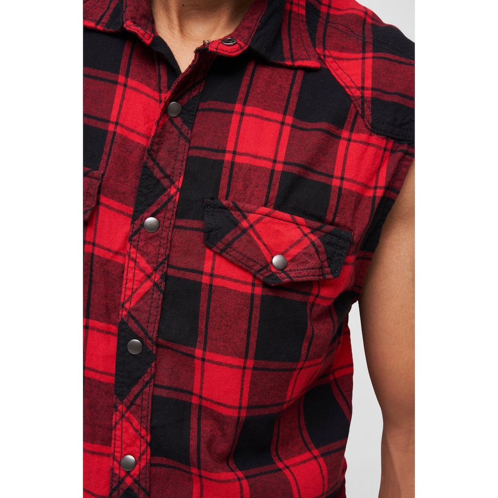 Brandit Jerseyweste »Brandit Herren Checkshirt Sleeveless«, (1 tlg.)