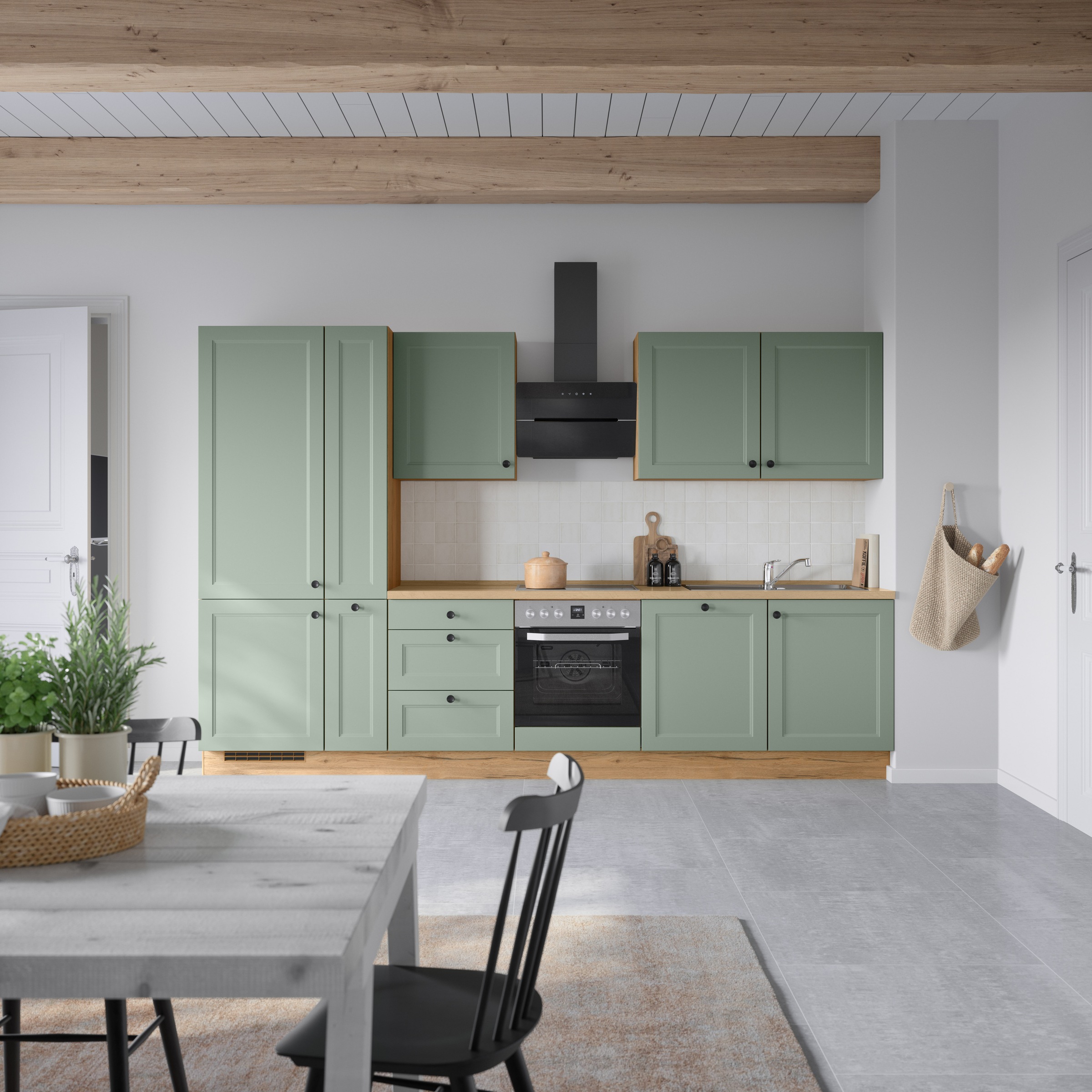 nobilia® Küchenzeile »"Cascada II"«, vormontiert, Breite 330 cm, Ausrichtung wählbar, wahlw. mit E-Geräten