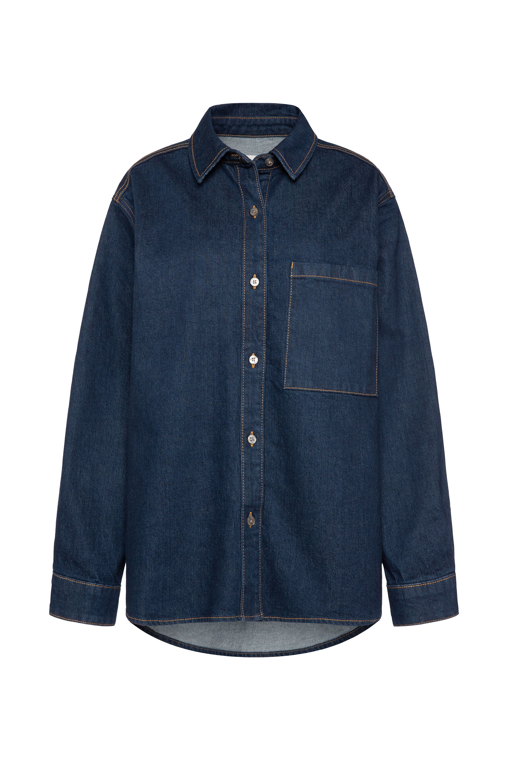 SENSES.THE LABEL Jeansbluse, mit Brusttasche