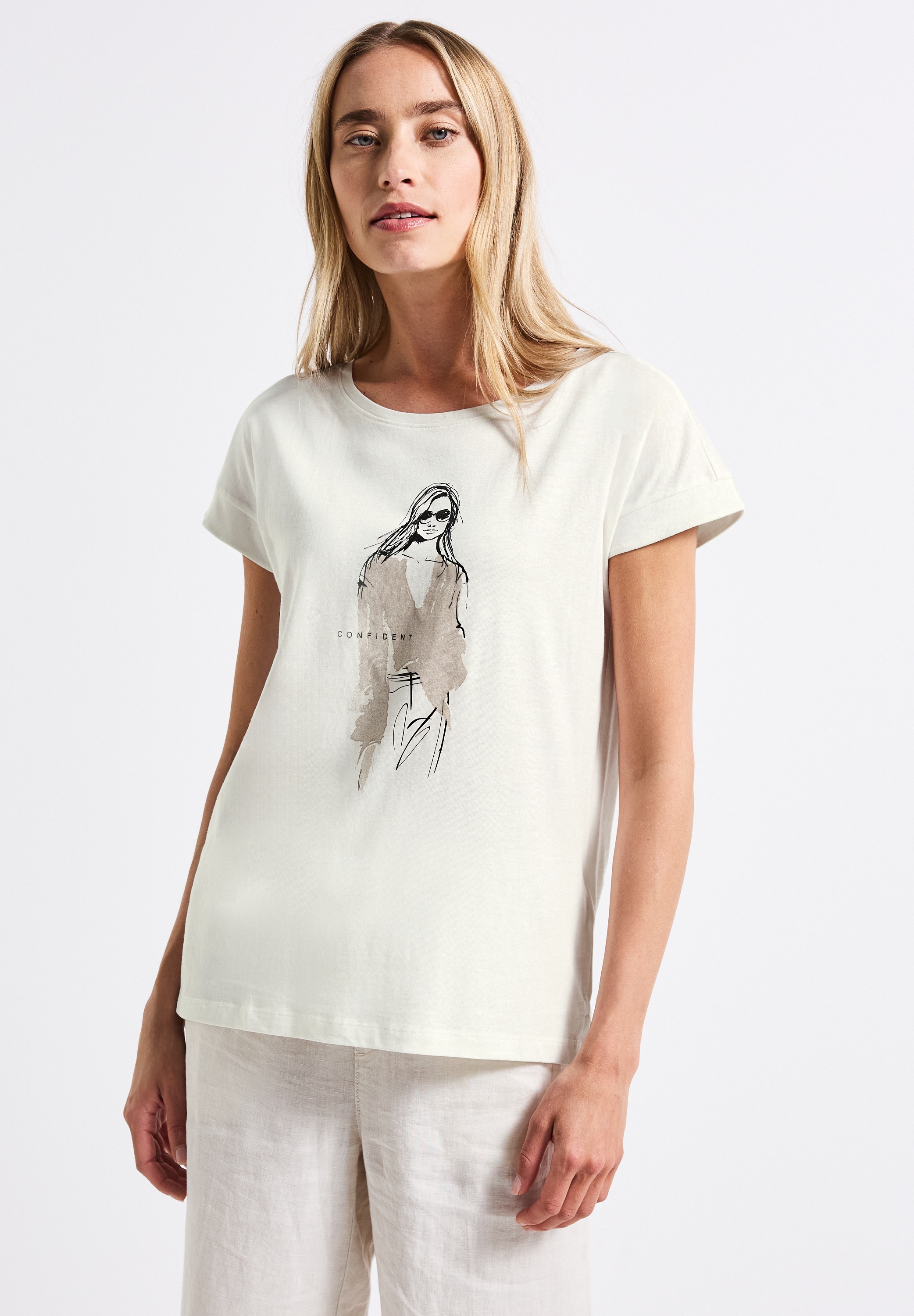 STREET ONE T-Shirt, mit Rundhalsausschnitt günstig online kaufen