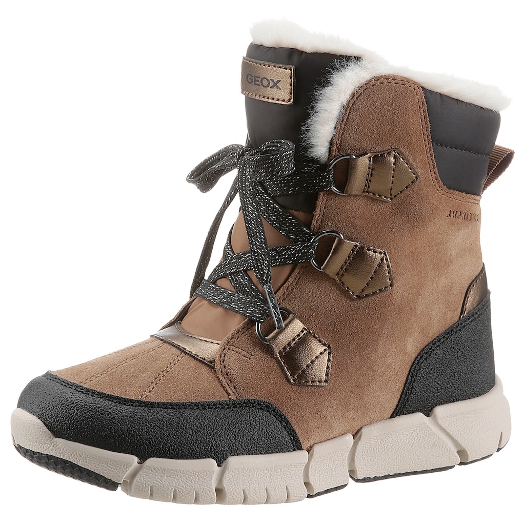 Geox Winterboots »J Flexpyper Girl«, mit Schnürung und Reißverschluss