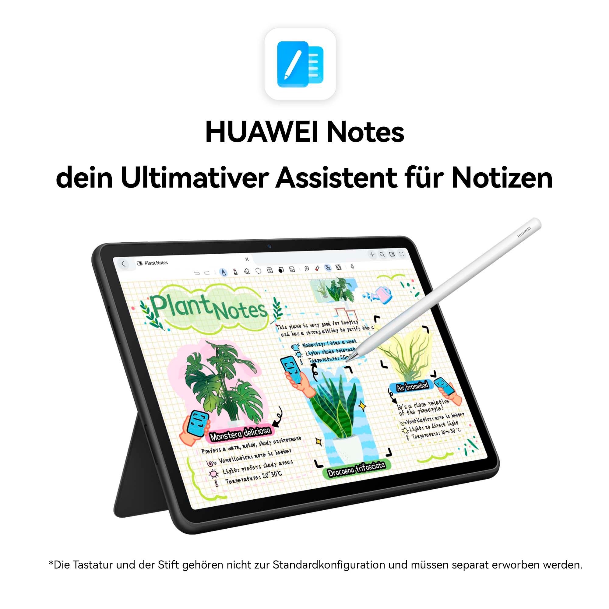 Huawei Tablet »MatePad 11.5 Zoll 6 GB + 128 GB WiFi«, (29,2 cm / 11,5 Zoll), HarmonyOS, Bundle mit M-Pen lite)