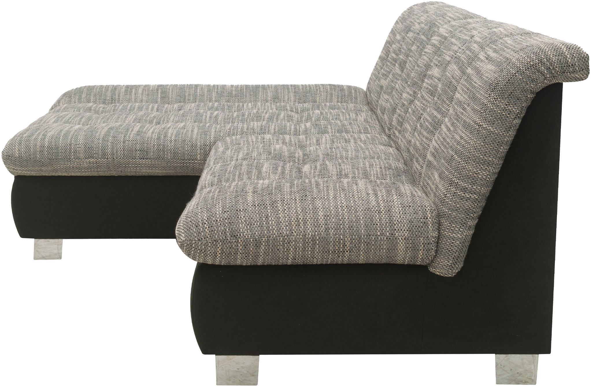 DOMO collection Ecksofa »100031 kompakte Stellmaße, komfortabel und bequem, L-Form«, wahlweise mit Bettfunktion und Armteilverstellung. Breite 234cm