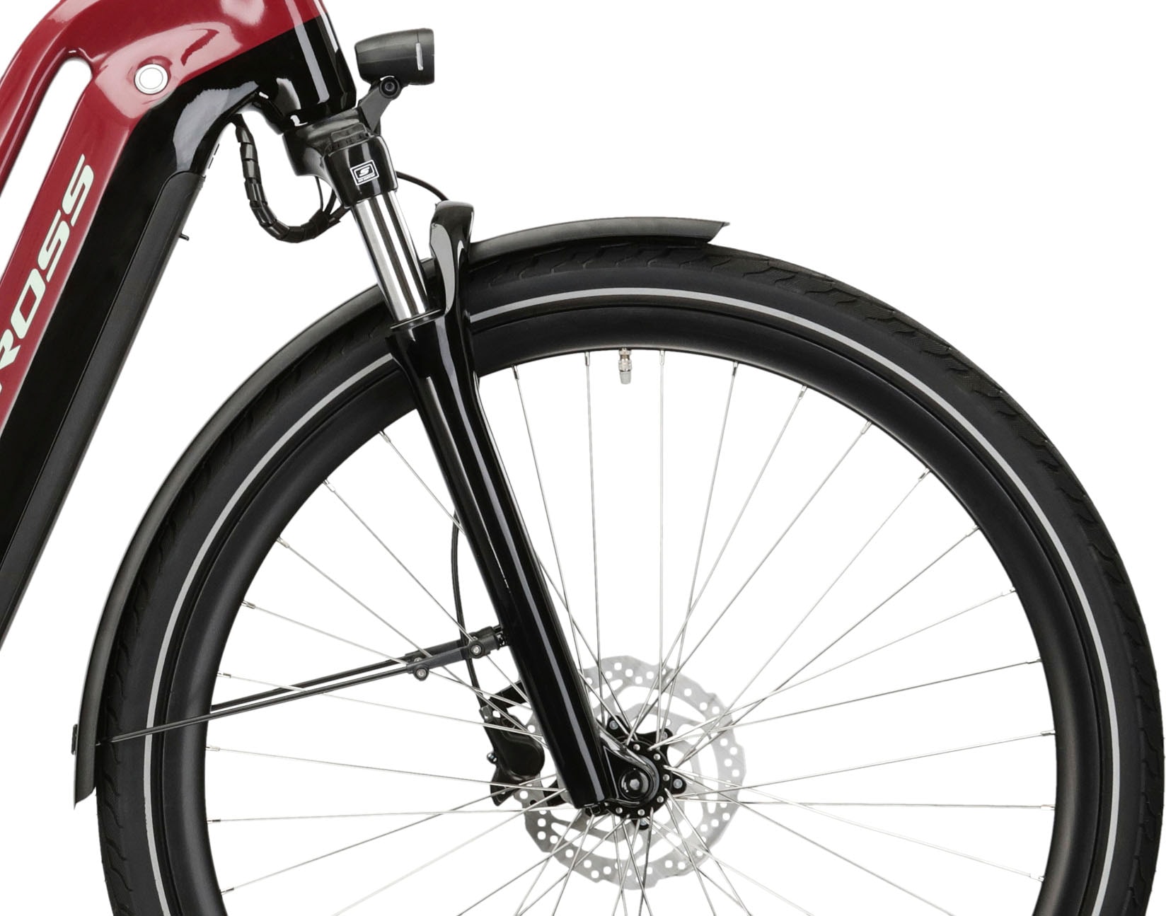 Kross E-Bike »E-Citybike Damen Sentio 6.0 28" rot«, 8 Gang, Shimano, Nexus, Mittelmotor 250 W