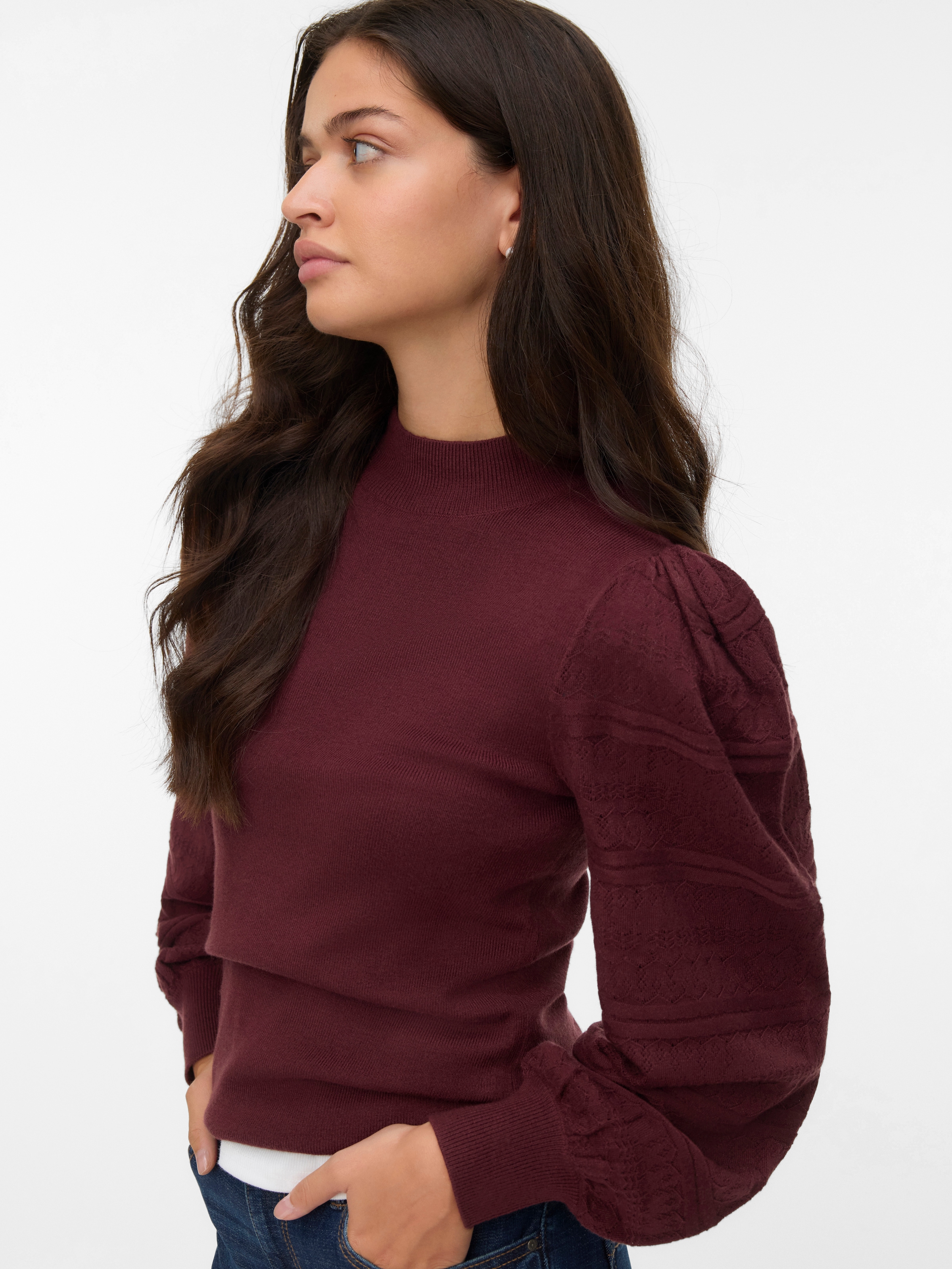 Vero Moda Strickpullover "VMNEWLIMONE LS HIGHNECK PULLOVER BOO" günstig online kaufen