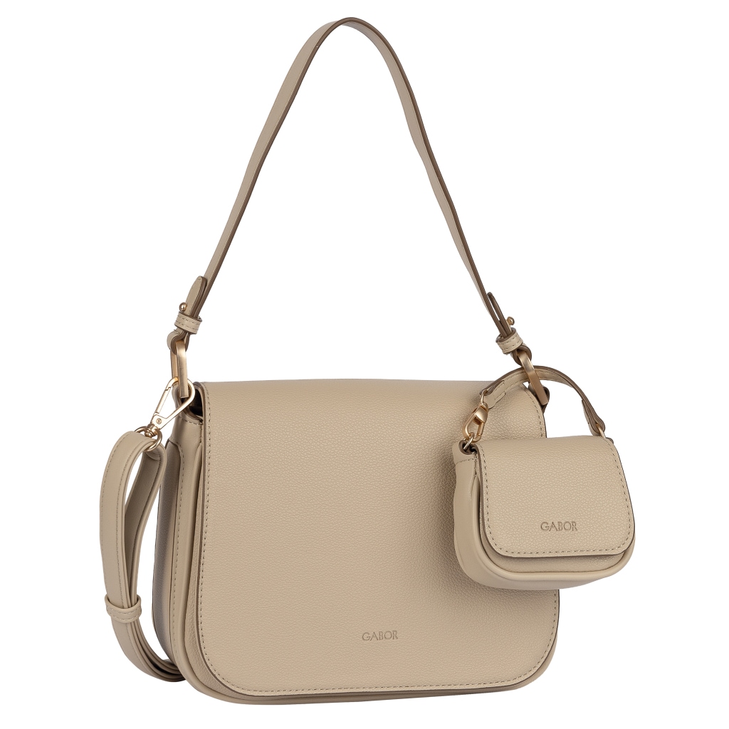 Gabor Umhängetasche »Devika« runde Formen sowie dekorative Seitenakzente mit Mini-Taschenanhänger