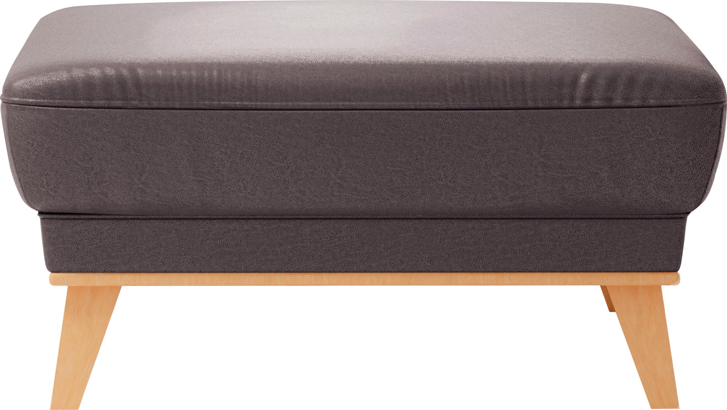 sit&more Polsterhocker »Lavida«, Mit elegantem Holzrahmen