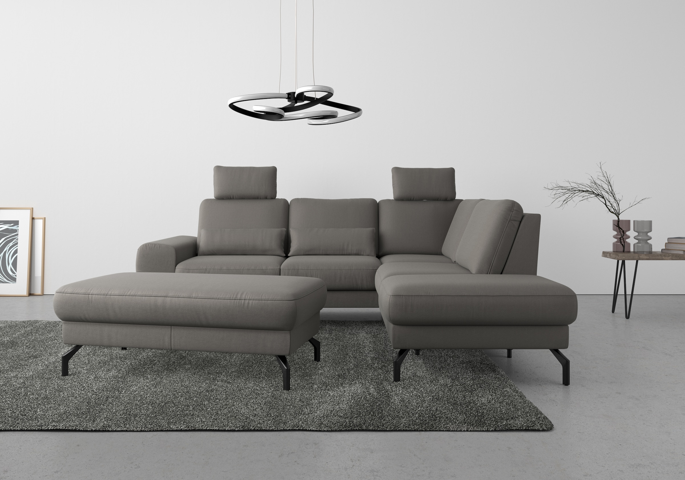 Sit & More Cinturo Corner Sofa Grey 10