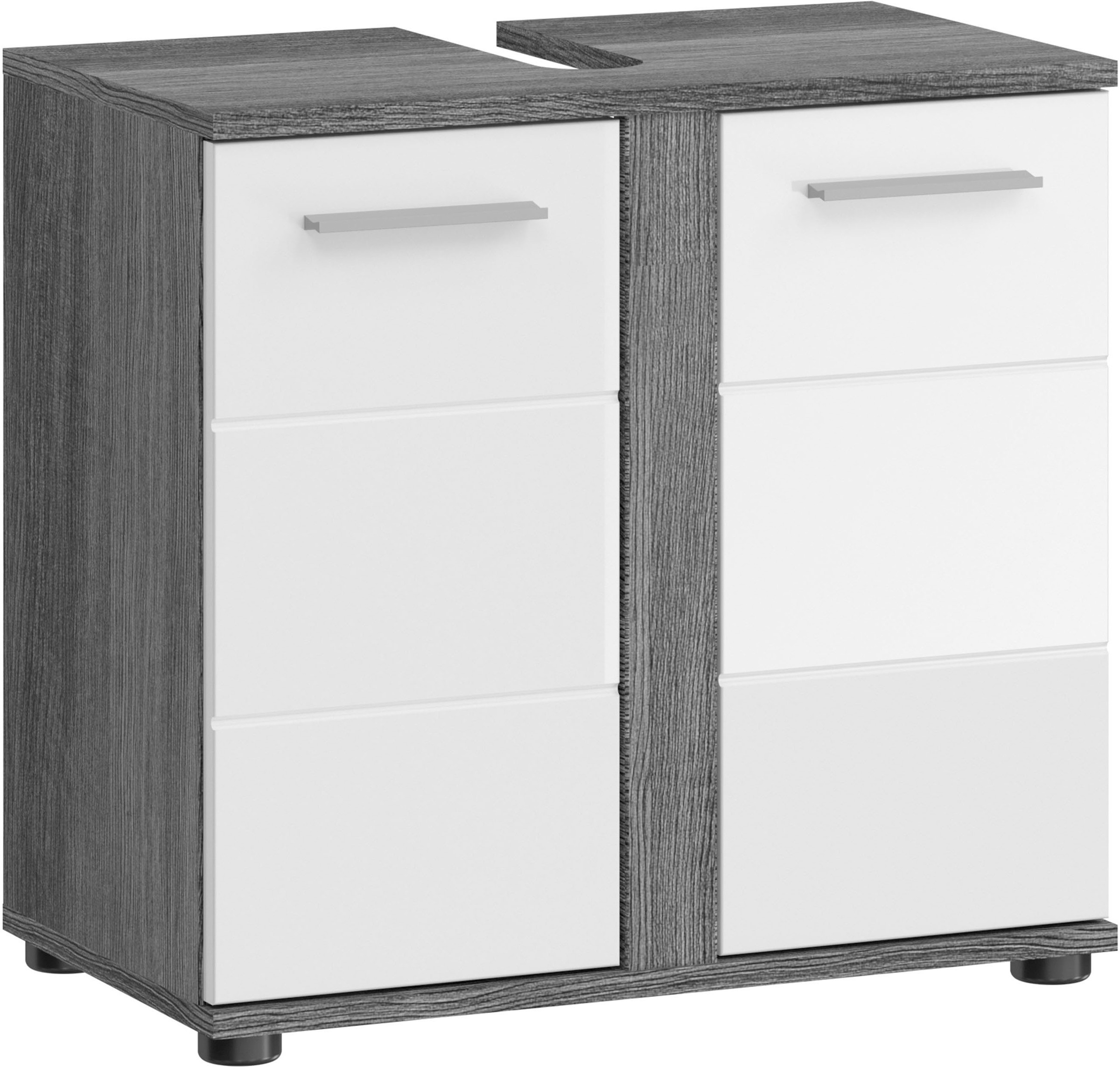 welltime Waschbeckenunterschrank "Lucca, Breite 60cm, 2 Türen, 2 Fächer, mi günstig online kaufen