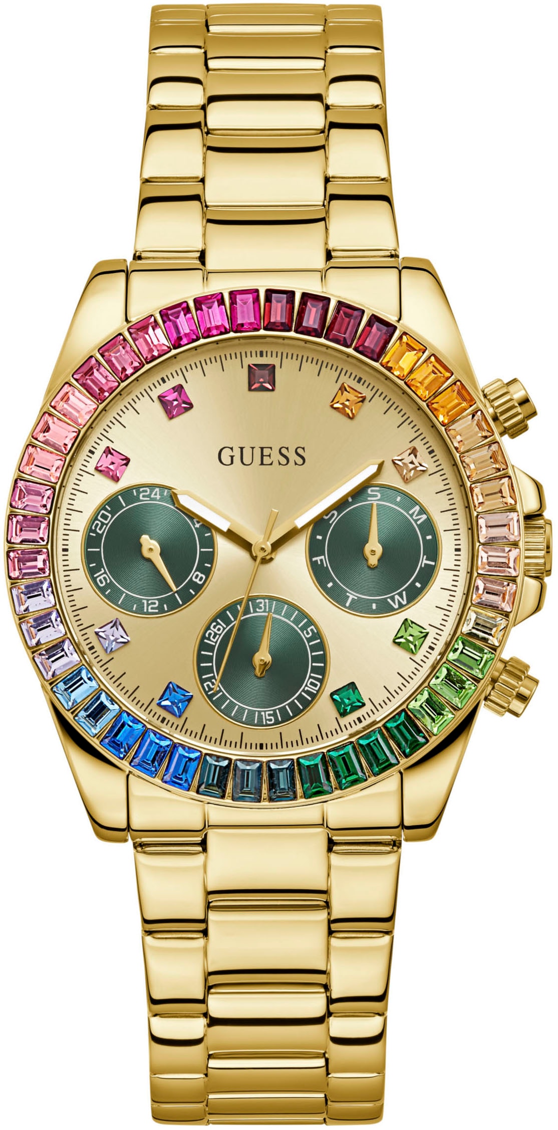 Guess Multifunktionsuhr »HALO« Quarzuhr Armb...