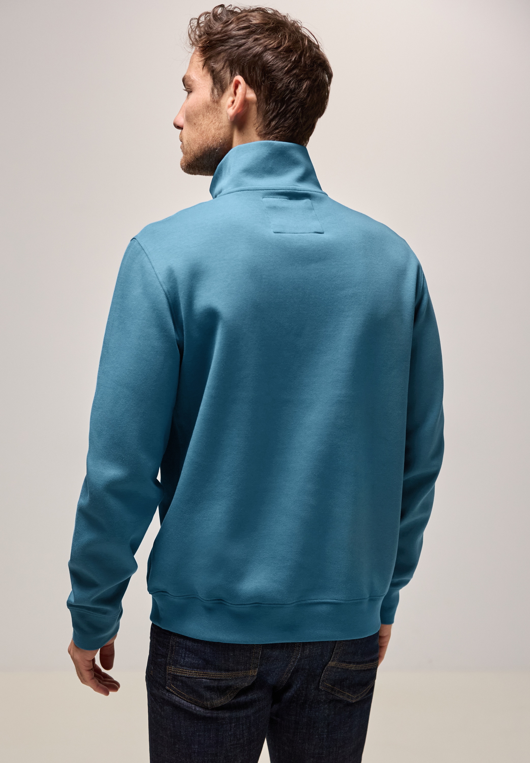 STREET ONE MEN Sweatshirt, im soften Baumwoll-Mix