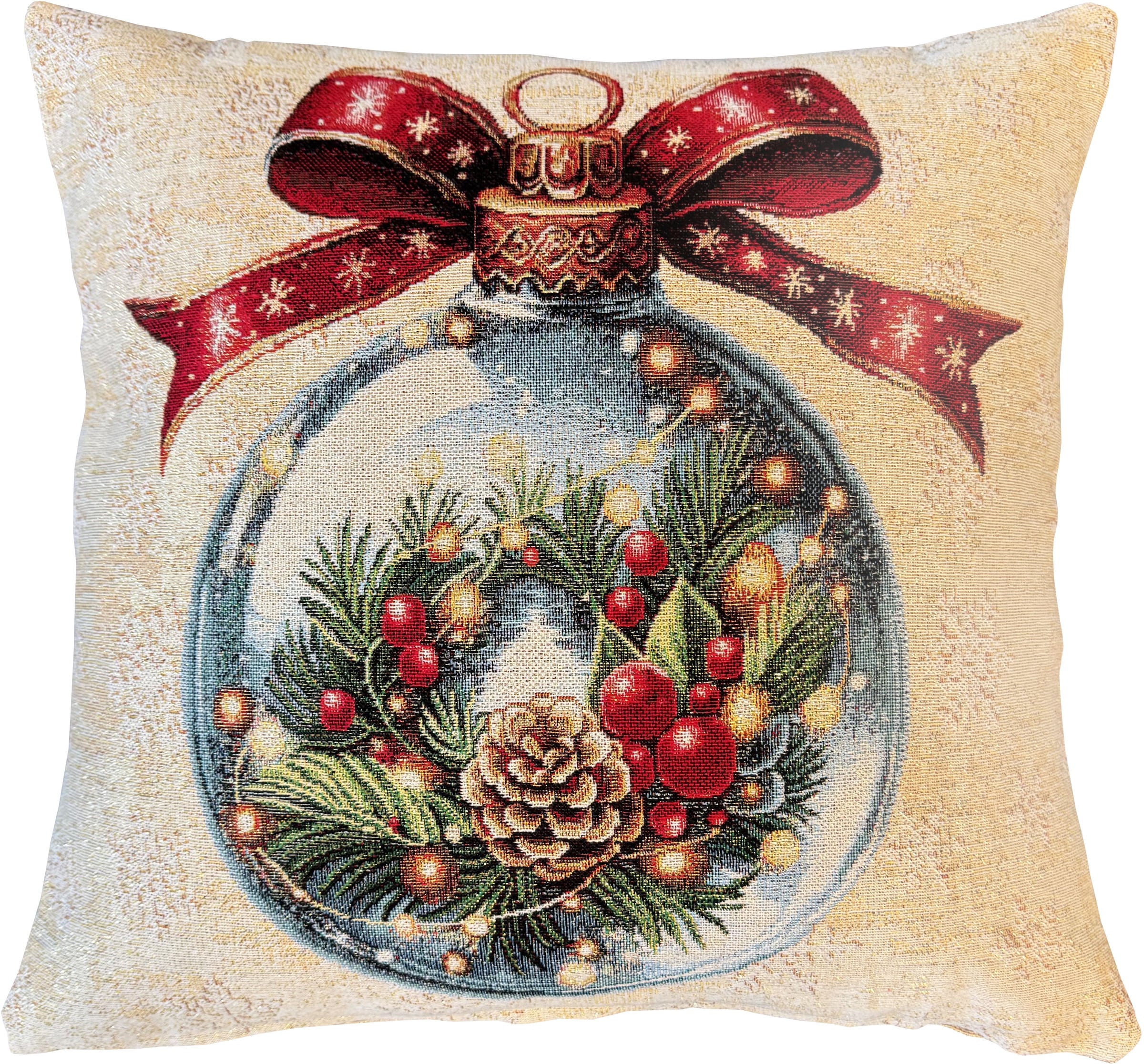 HOME WOHNIDEEN Kissenhülle "CHRISTMAS BALL" ohne Füllung, Gobelin günstig online kaufen