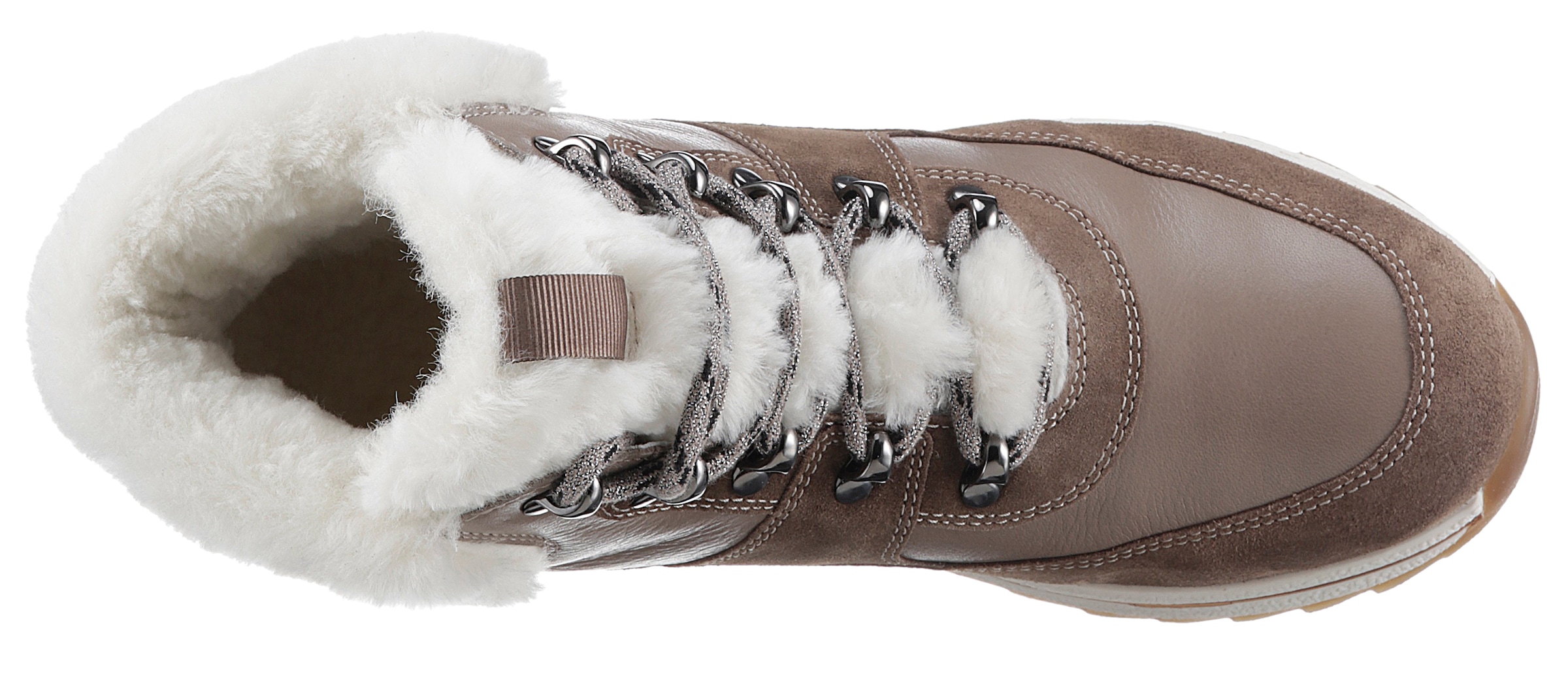 Ara Winterboots »OSAKA«, Schnürboots, Winterstiefelette in Komfortweite H = sehr weit