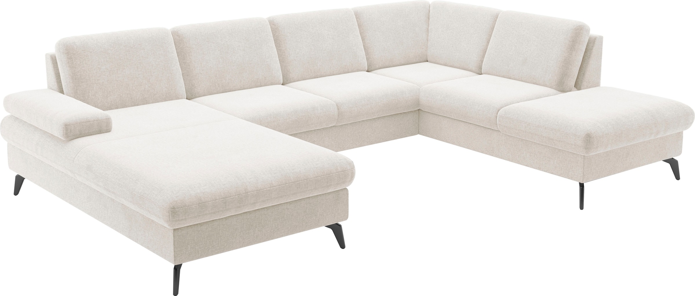 sit&more Wohnlandschaft »Morris Jubi U-Form«, inkl. Armteilfunktion und 1 Zierkissen, wahlweise mit Bettfunktion