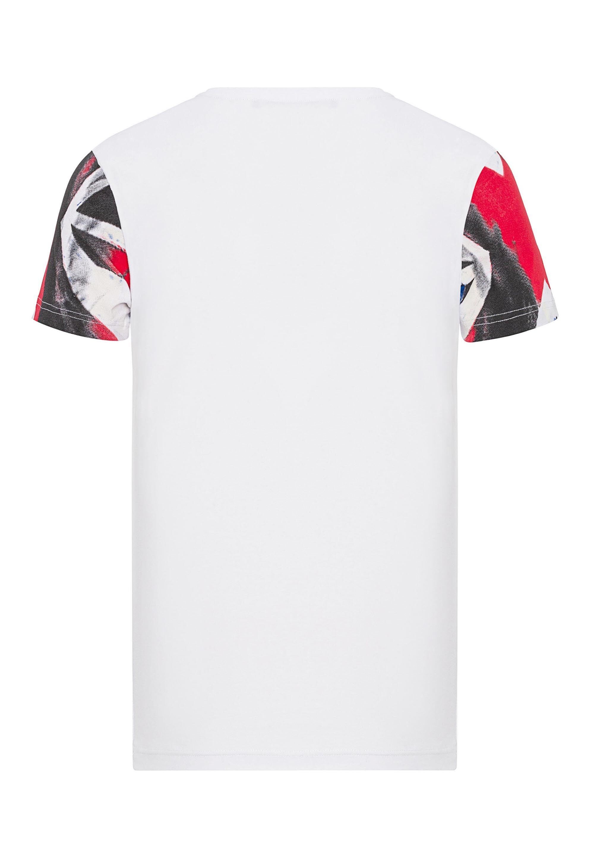 Cipo & Baxx T-Shirt »T-Shirt«, mit großem Flaggenprint