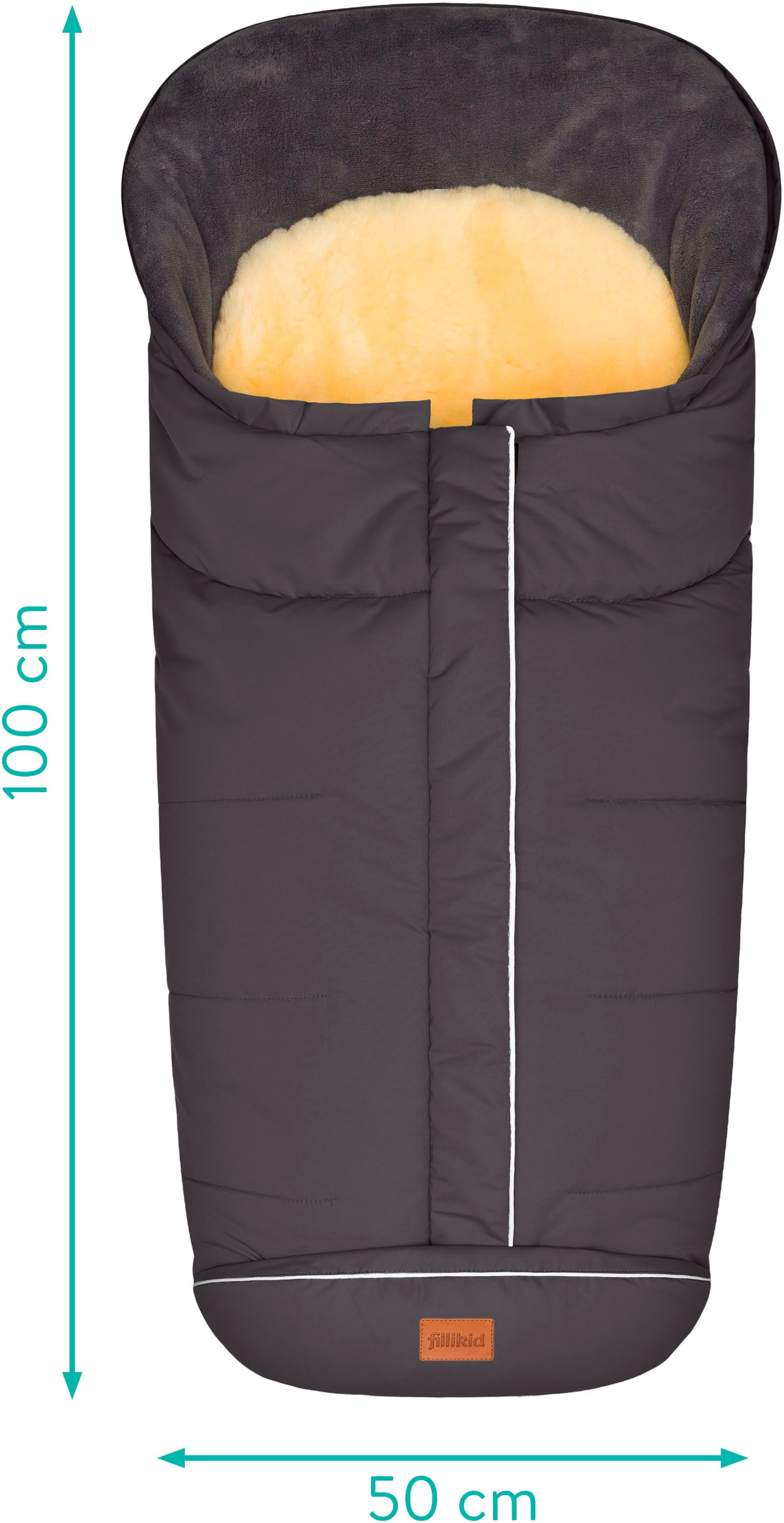 Fillikid Fußsack »Nanga Lammfell, Winterfußsack«