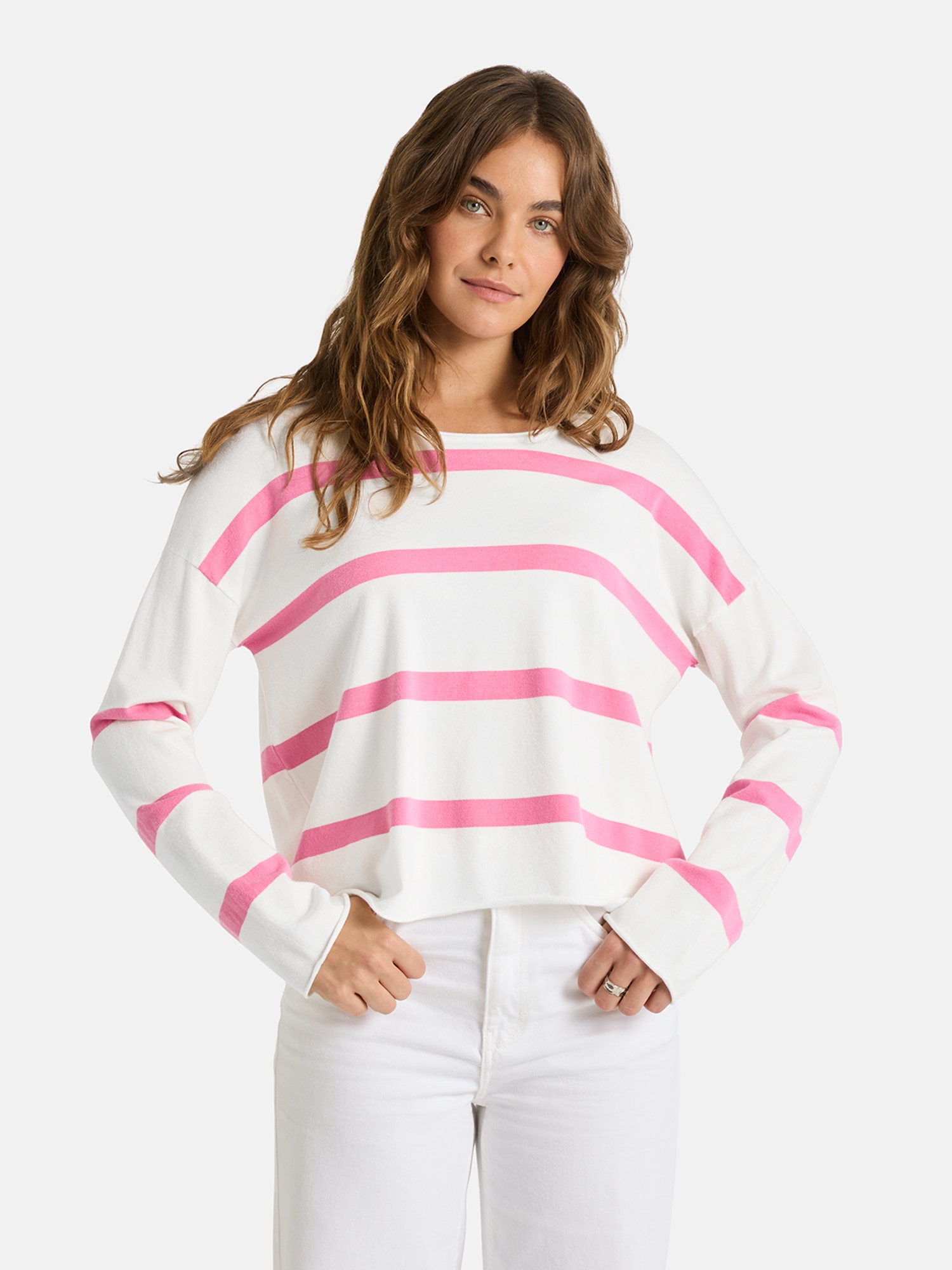 Lieblingsstück Rundhalspullover "MarciEP" mit überschnittenen Schultern günstig online kaufen