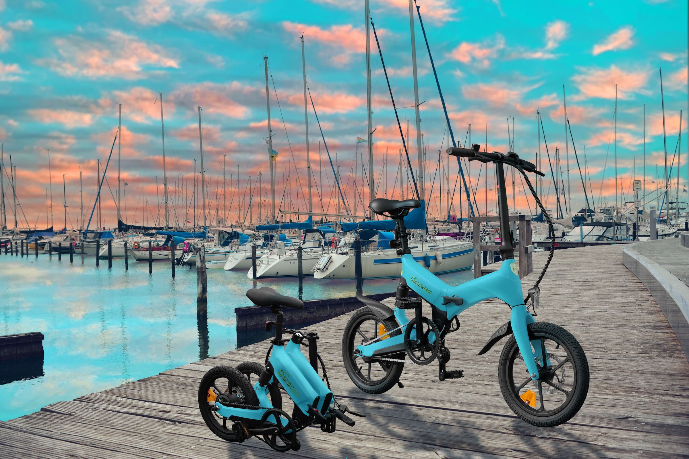 SachsenRad E-Bike »F12«, 1 Gang, Shimano, keine, Heckmotor 250 W, LCD-Steuerdisplay, Fahrmodus Pedelec, 
LED-Frontlicht, LED Rücklicht