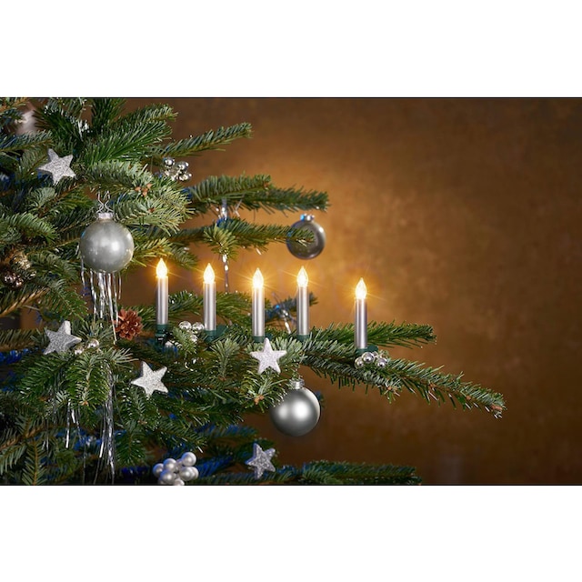 BONETTI LED-Christbaumkerzen »Weihnachtsdeko aussen, Christbaumschmuck«,  kabellos, 25 Kerzen plus Zubehör | BAUR