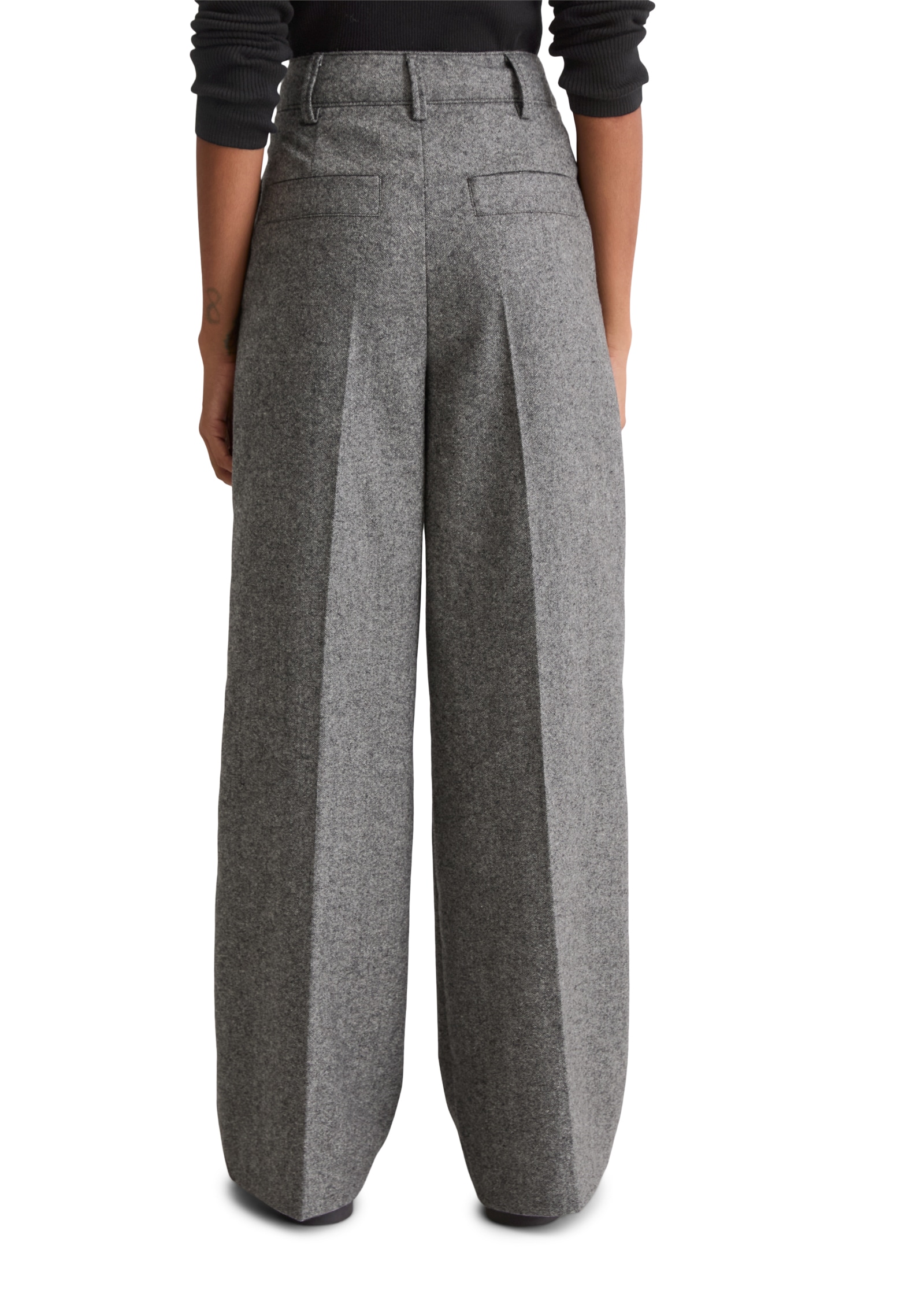 Marc O'Polo Anzughose, high waist, wide fit, Wollmischung