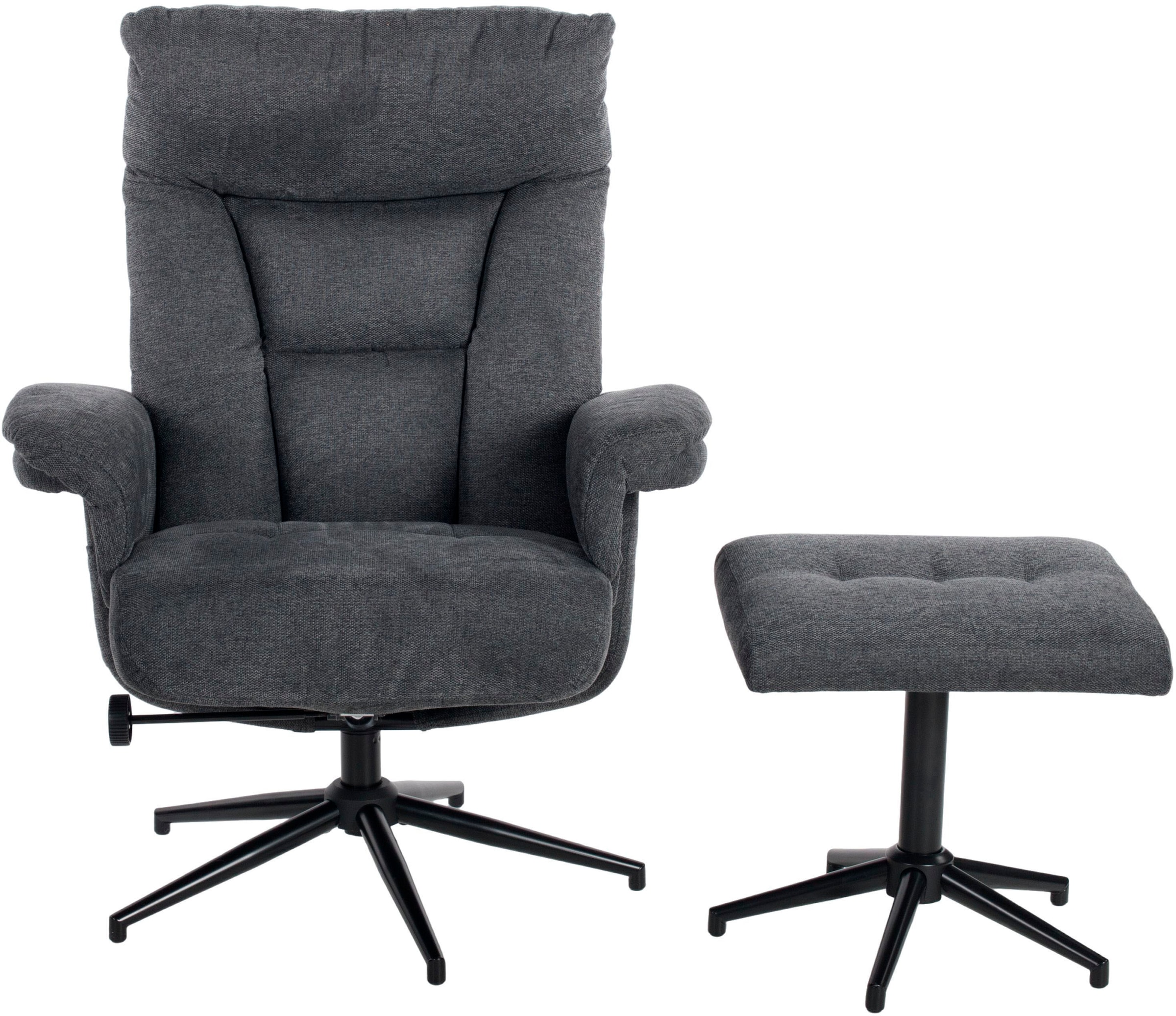 Duo Collection TV-Sessel »Olvera«, mit Hocker und Relaxfunktion, 360 Grad drehbar