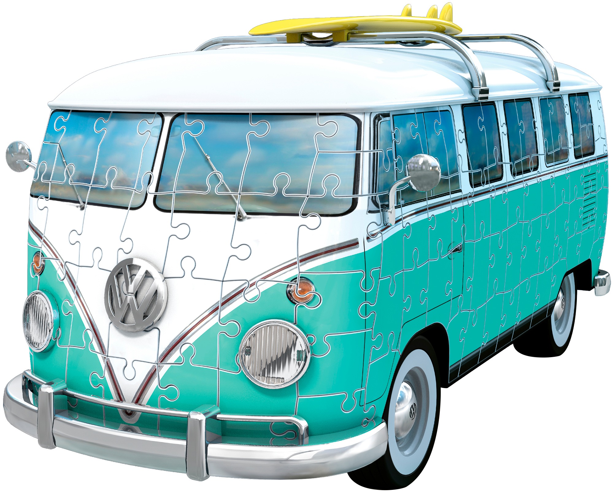 Ravensburger 3D-Puzzle »Iconics: Volkswagen T1 Chrom Edition« Made in Europe