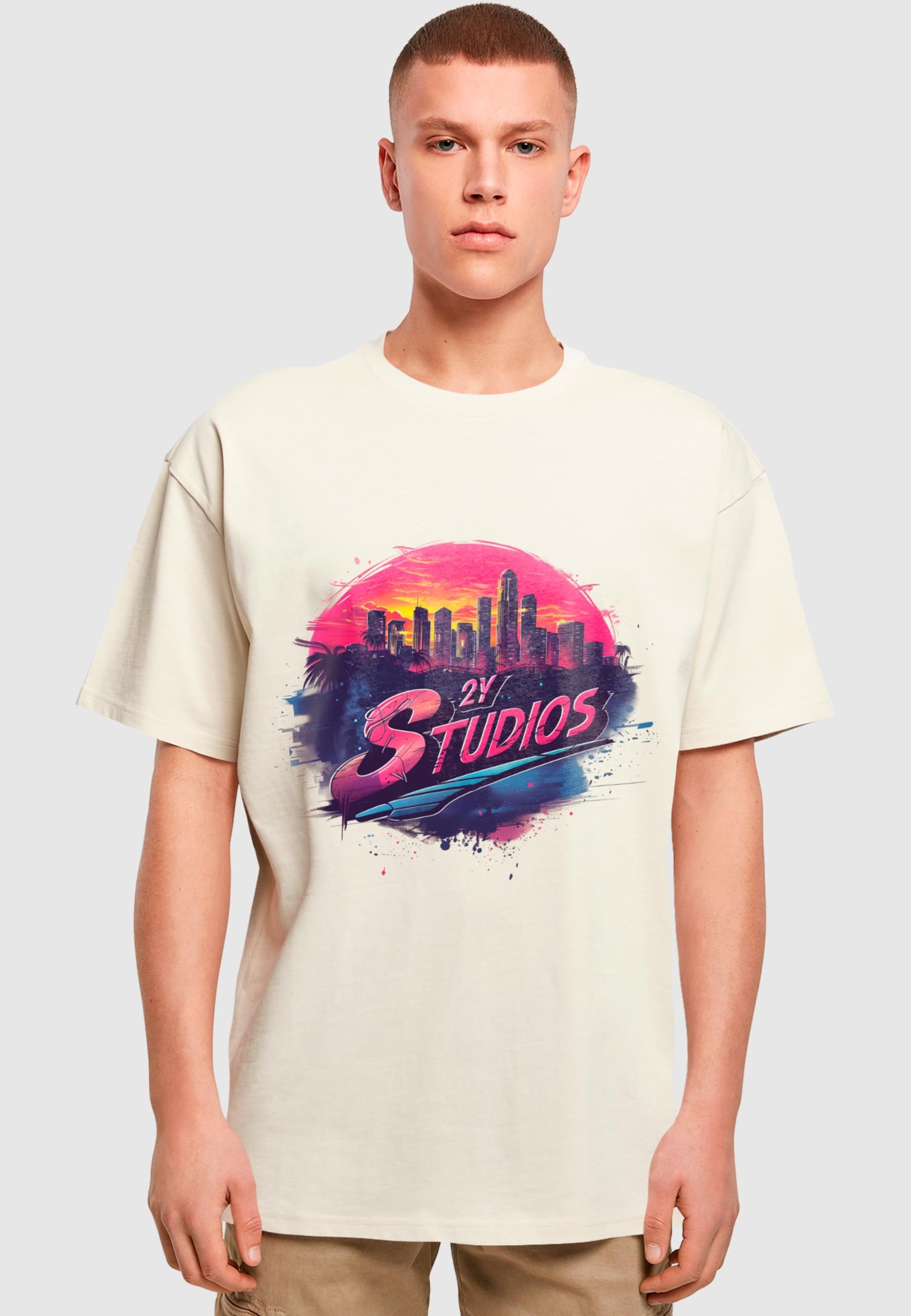 2Y Studios T-Shirt »2Y Studios Herren SKYLINE TEE«, (1 tlg.)