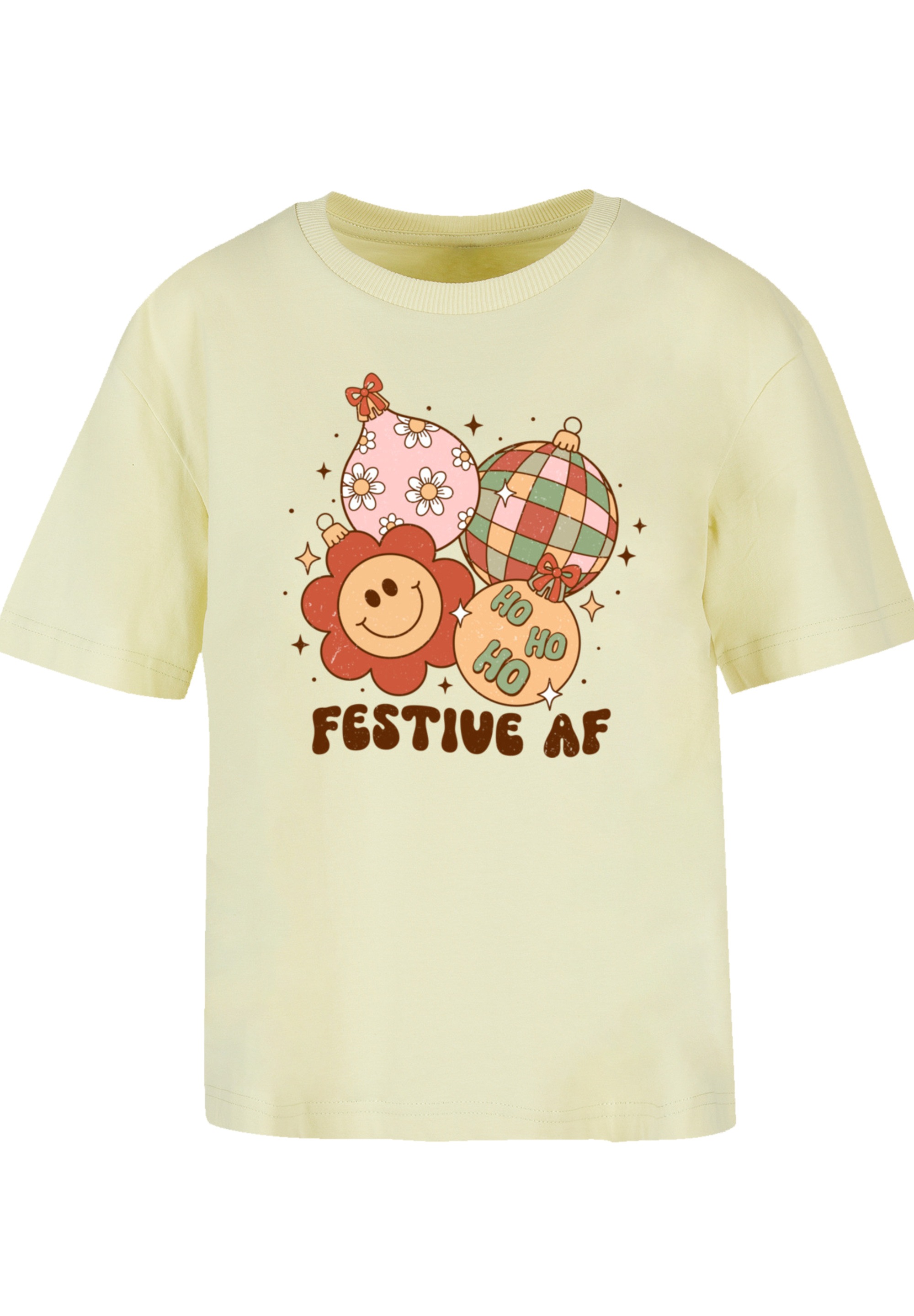 F4NT4STIC T-Shirt "Festive AF Weihnachten Tree Balls", Premium Qualität, We günstig online kaufen