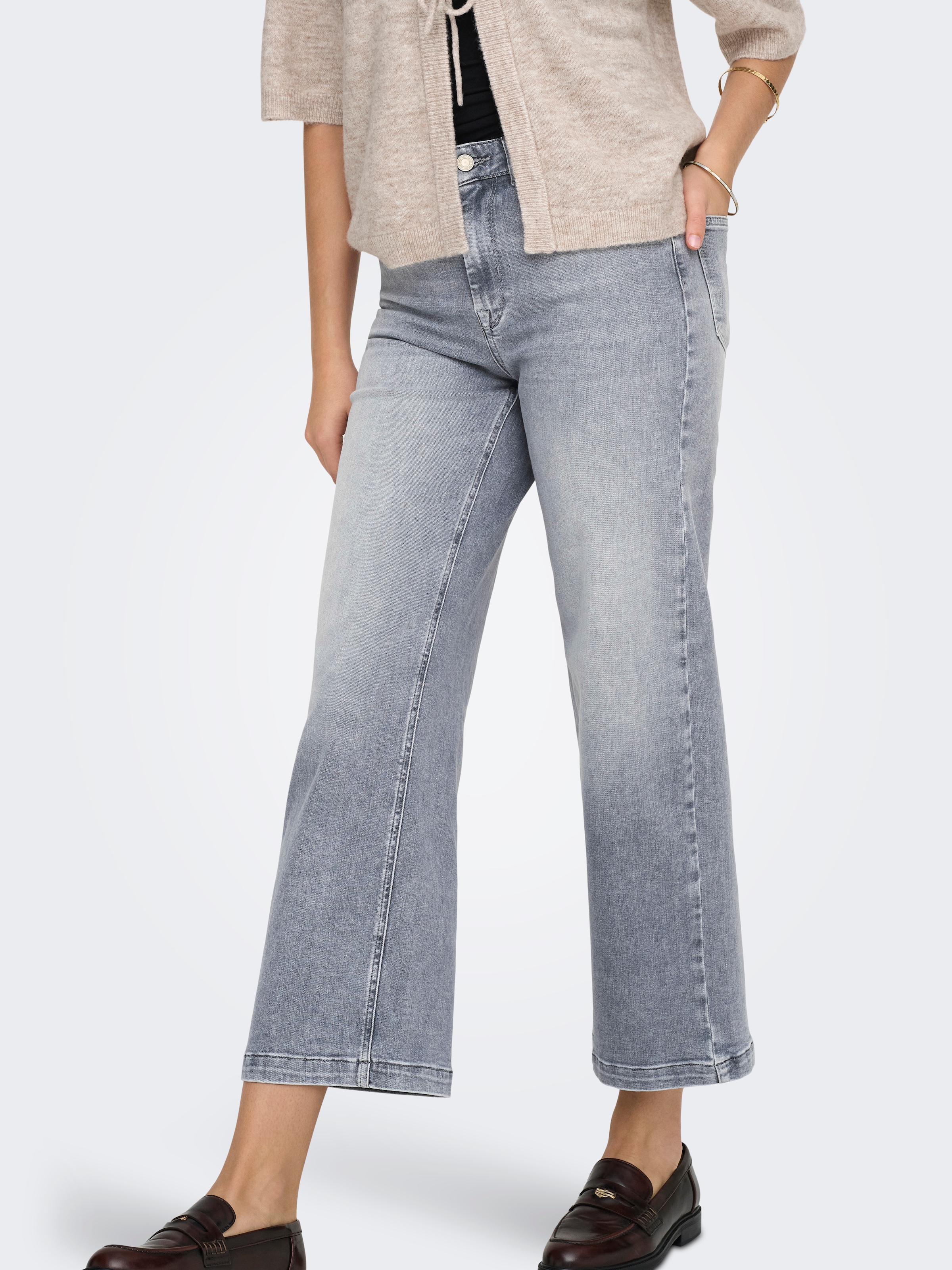 ONLY High-waist-Jeans "ONLMADISON BLUSH HW CP WD DNM REA293NOOS" hohe Taill günstig online kaufen
