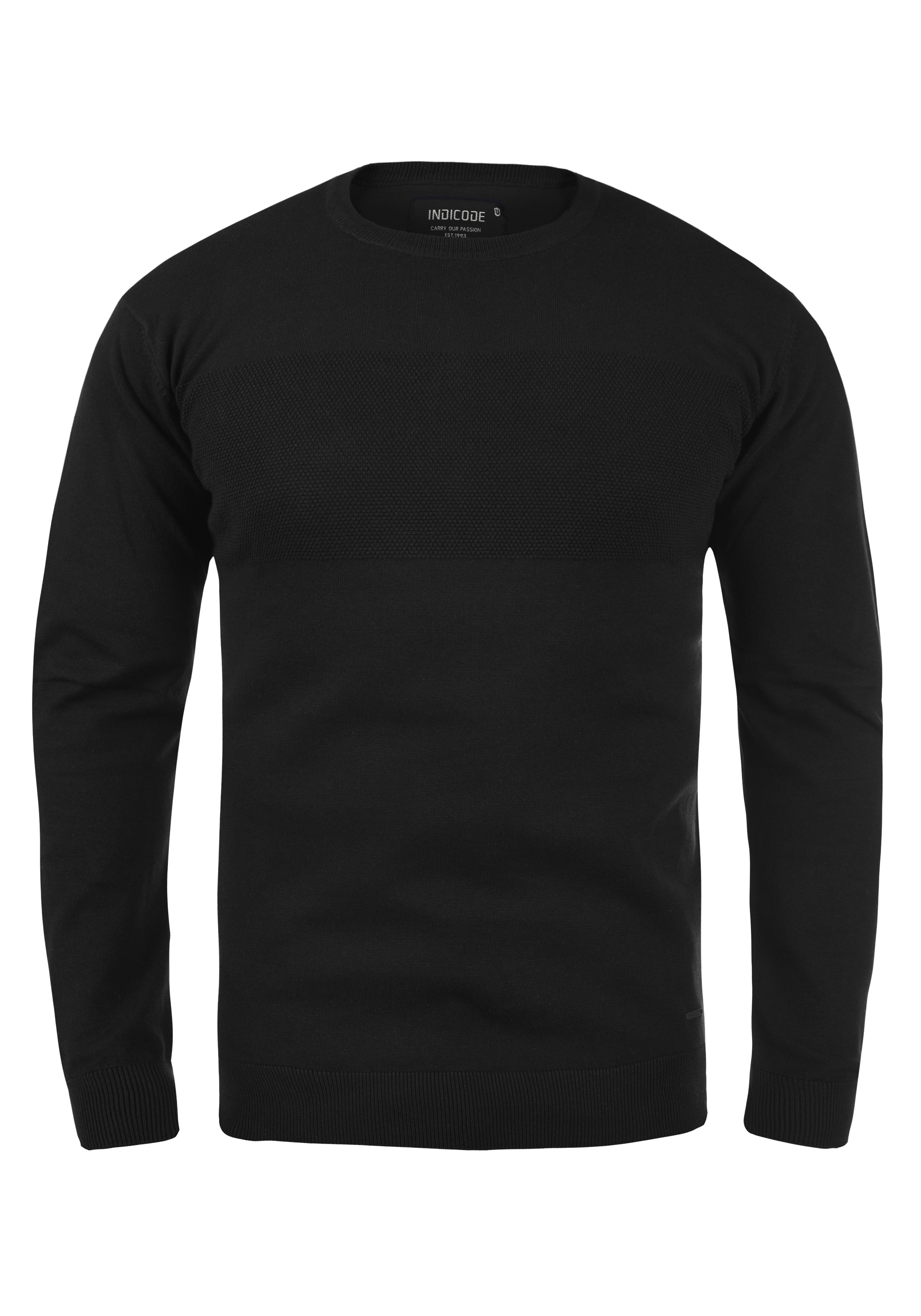 Indicode Strickfleece-Pullover "Strickpullover IDErnesto"