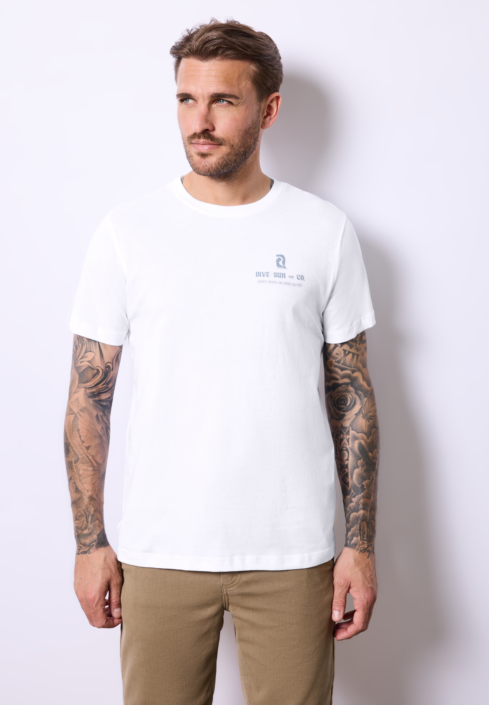 STREET ONE MEN T-Shirt, aus reiner Baumwolle günstig online kaufen