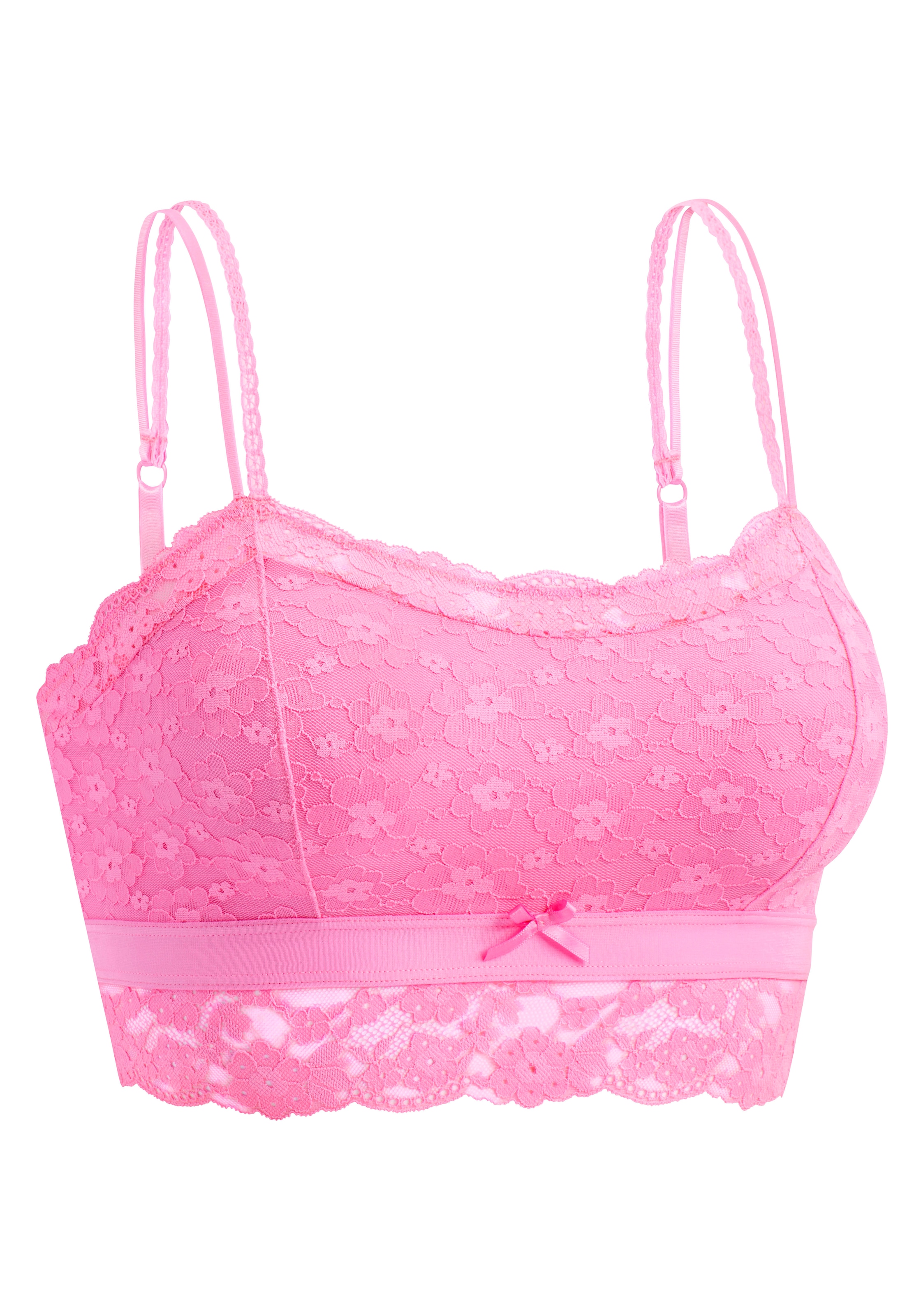 Vivance Bralette-BH, aus blumiger Spitze in leichter Longform, sexy Dessous
