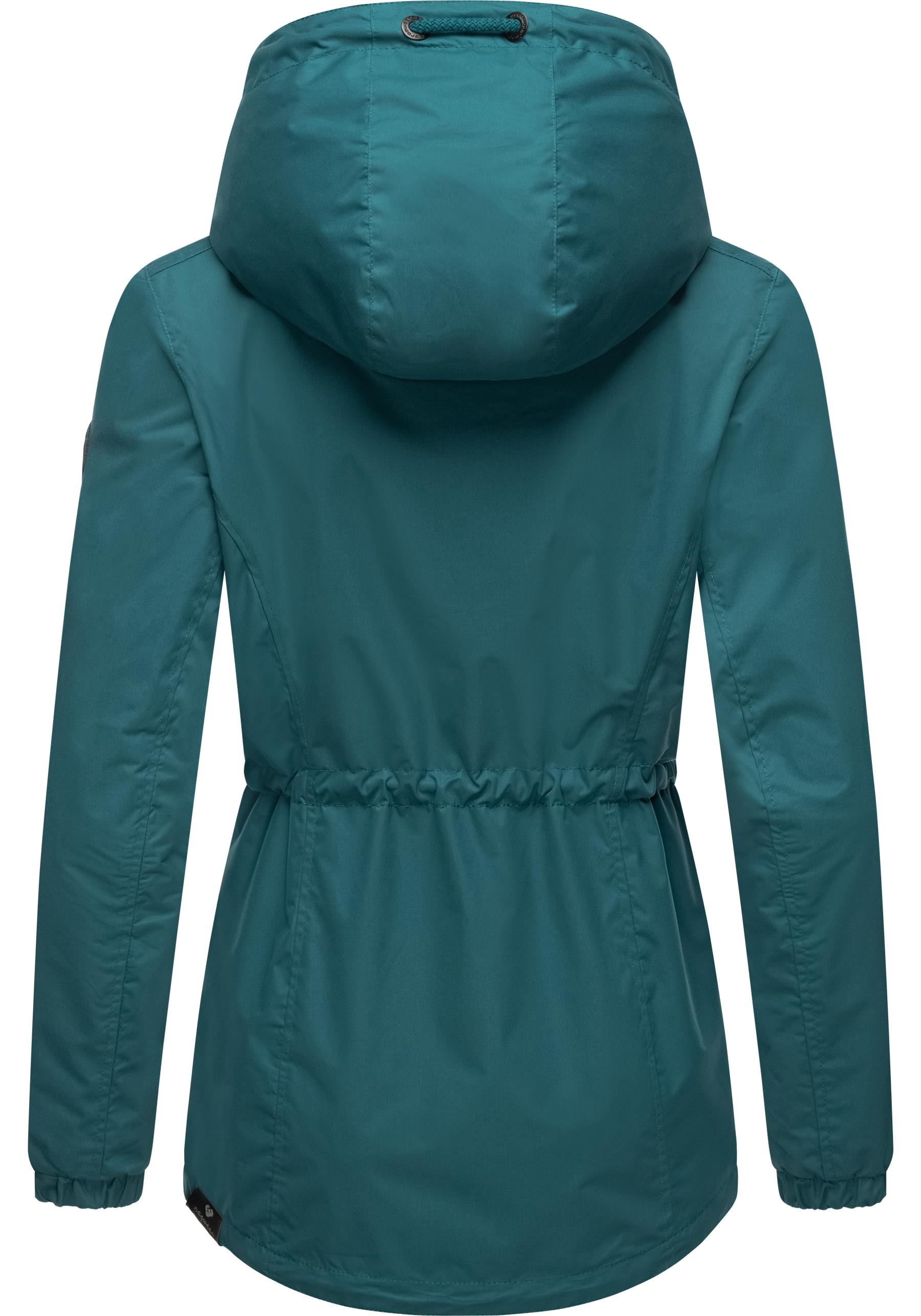 Ragwear Outdoorjacke »Danka«, mit Kapuze, Wasserdichte Übergangsjacke mit großer Kapuze