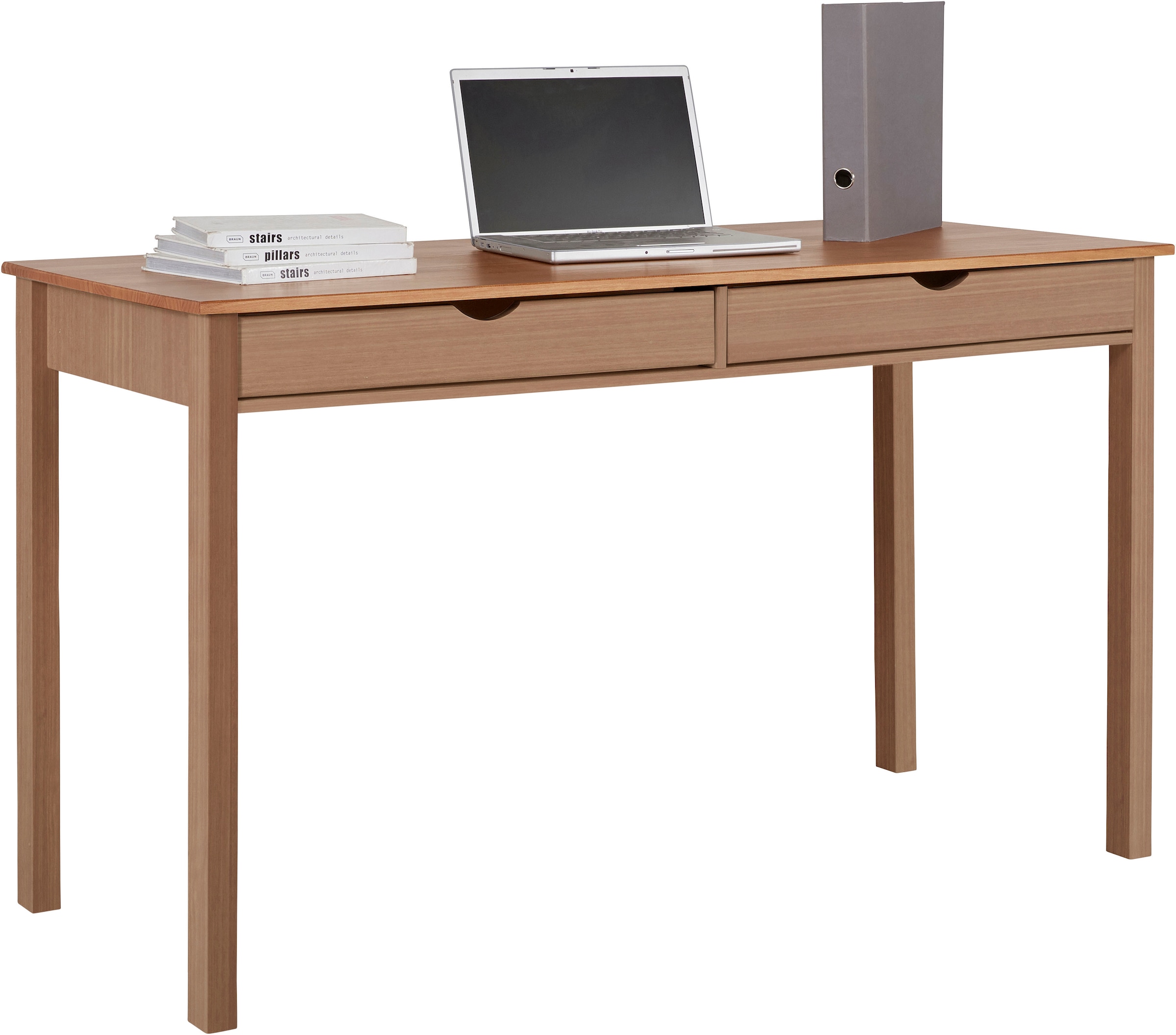 Home affaire Schreibtisch "Gava" massives Kiefernholz, für das home office, Breite 100/120/140 cm
