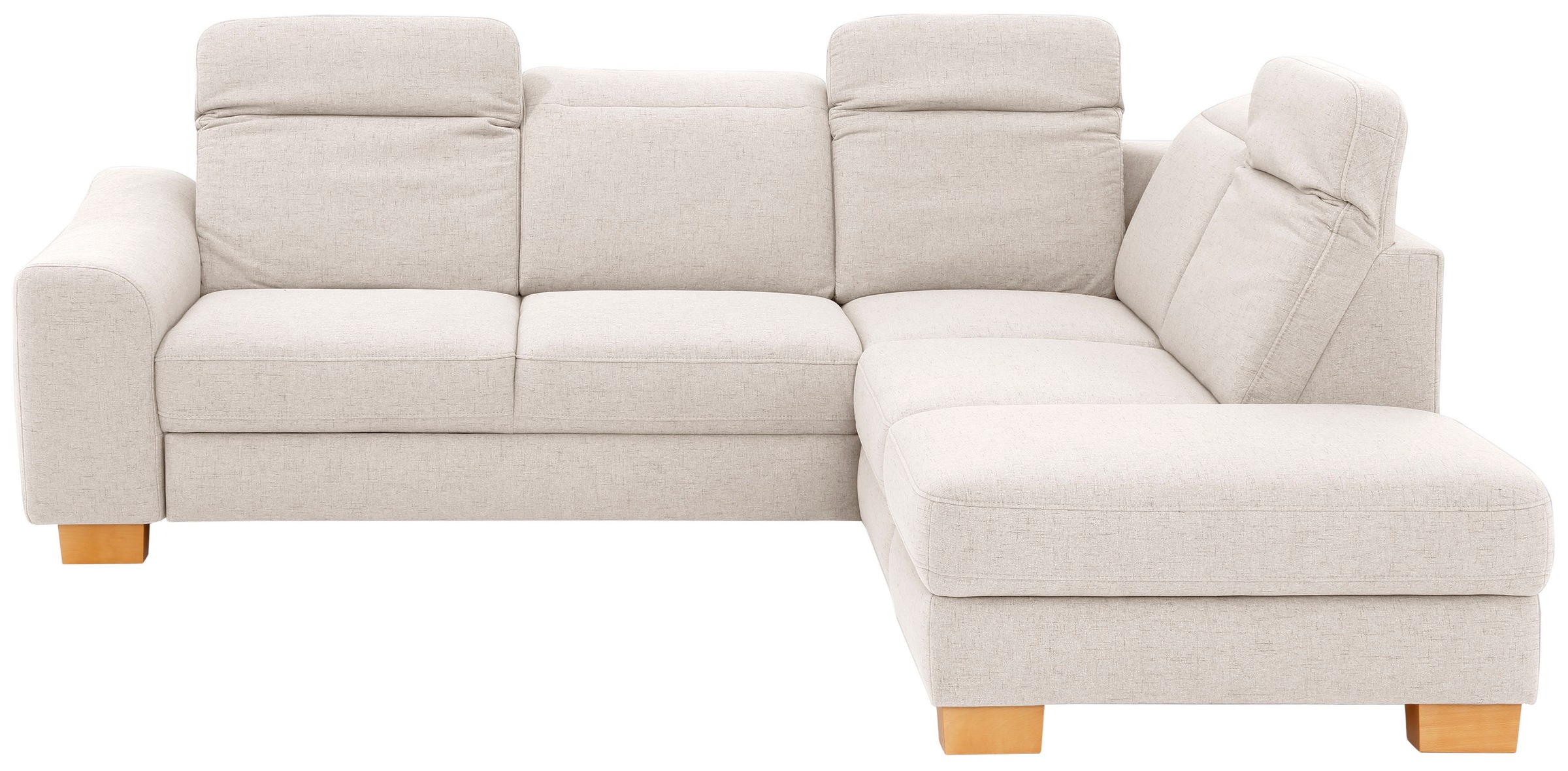 Home affaire Ecksofa "Dundee L-Form" wahlweise mit Kopfteilverstellung und zusätzlich mit Schlaffunktion