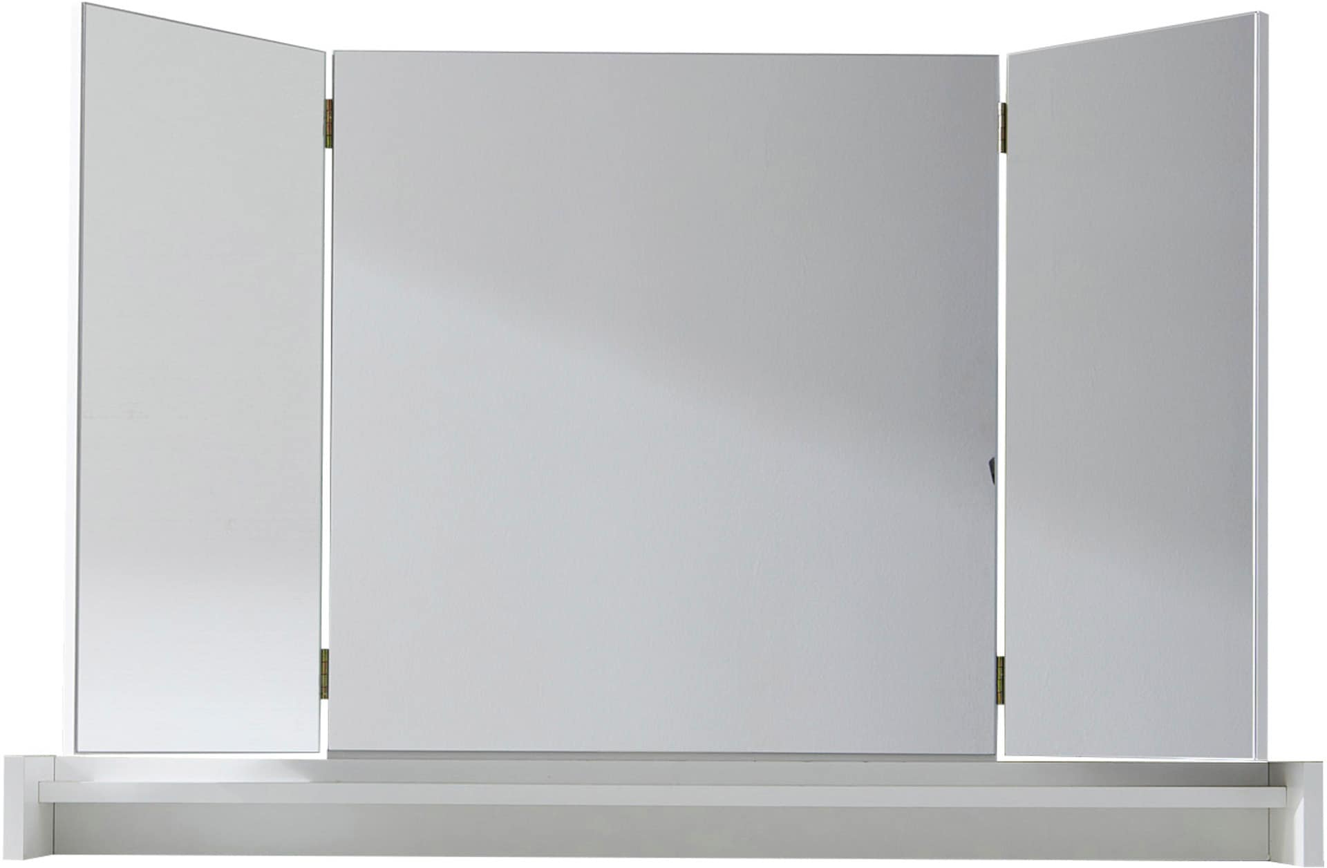 Home affaire Schminkspiegel "Avena" Aufsatzspiegel mit Ablagefach (klappbar) - (B/T/H) 100/15/67 cm