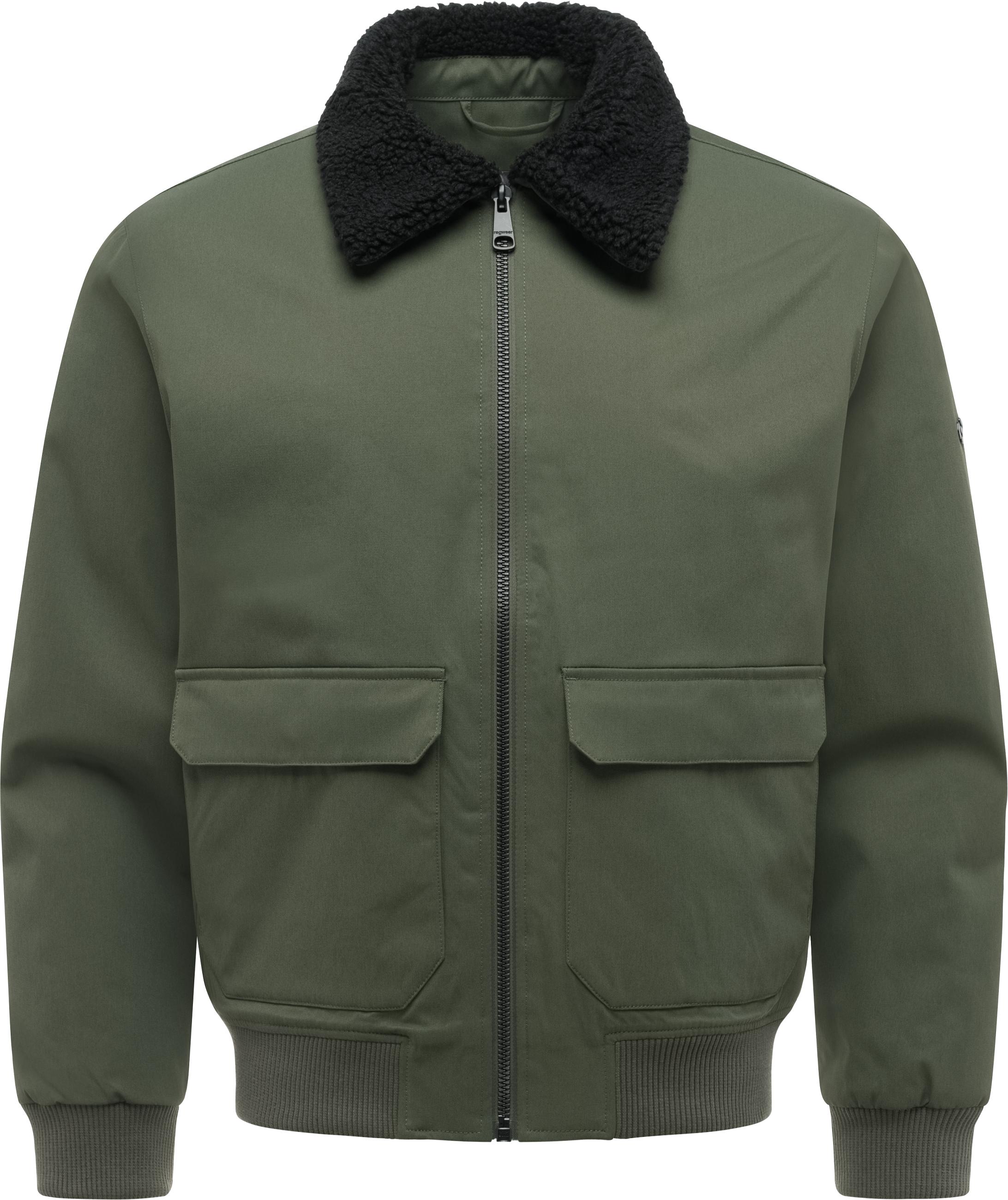 Ragwear Outdoorjacke "Newys Y" ohne Kapuze Wasserdichte Jacke mit warmem Kragen