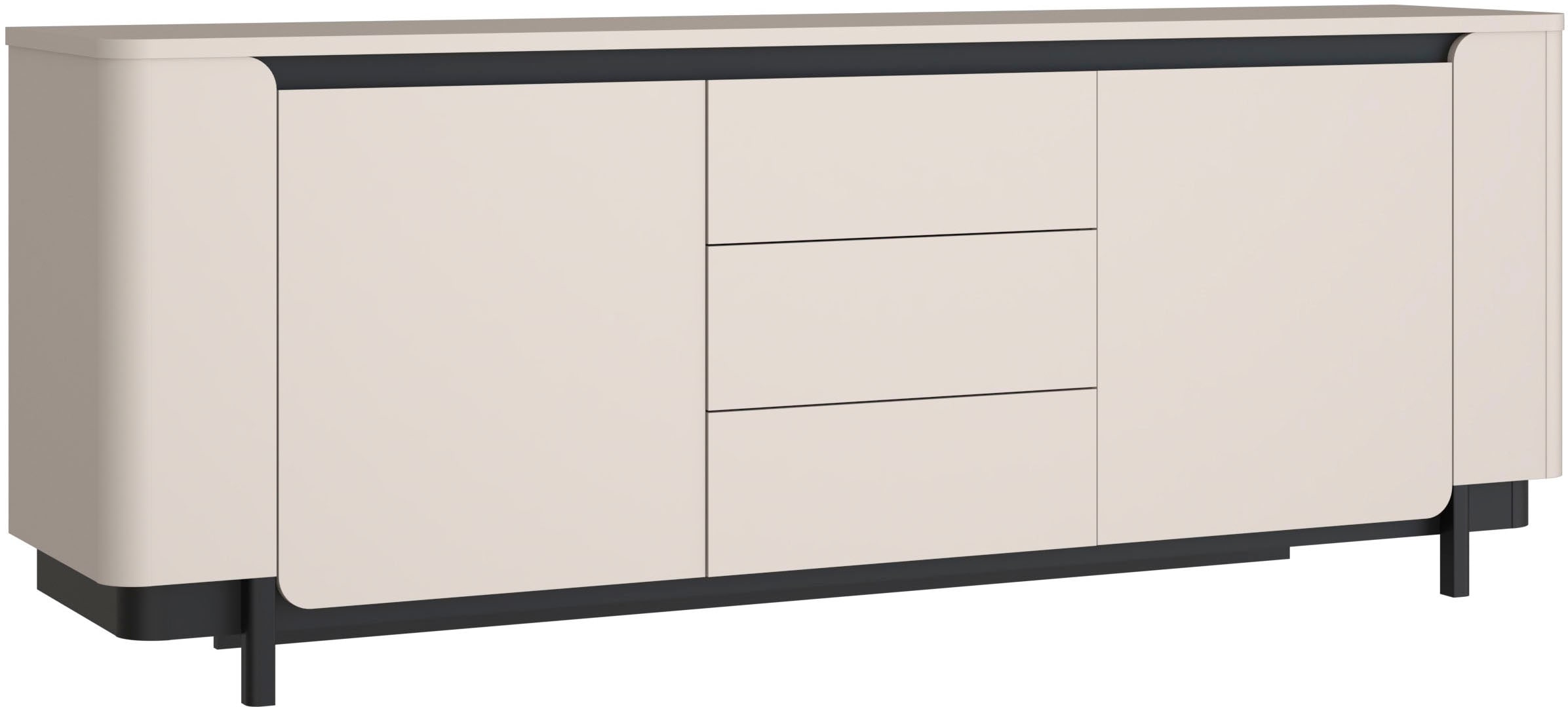 FORTE Sideboard "Vodol", Sideboard, Stauraum, Schubkästen, Soft Close günstig online kaufen