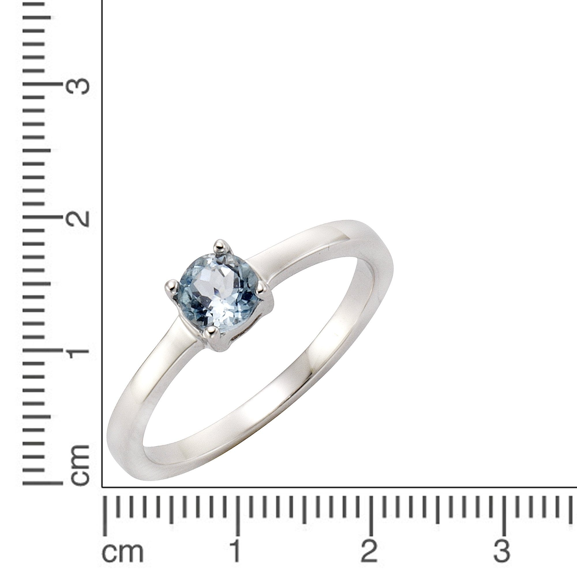 Zeeme Fingerring »925 Sterling Silber Blautopas«, Ring
