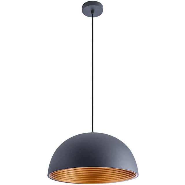 Paco Home Pendelleuchte »SAWYER«, 1 flammig-flammig, Hängelampe Esszimmer  Küchenlampe Hängend 1,5m Textilkabel Ã˜40,5cm | BAUR