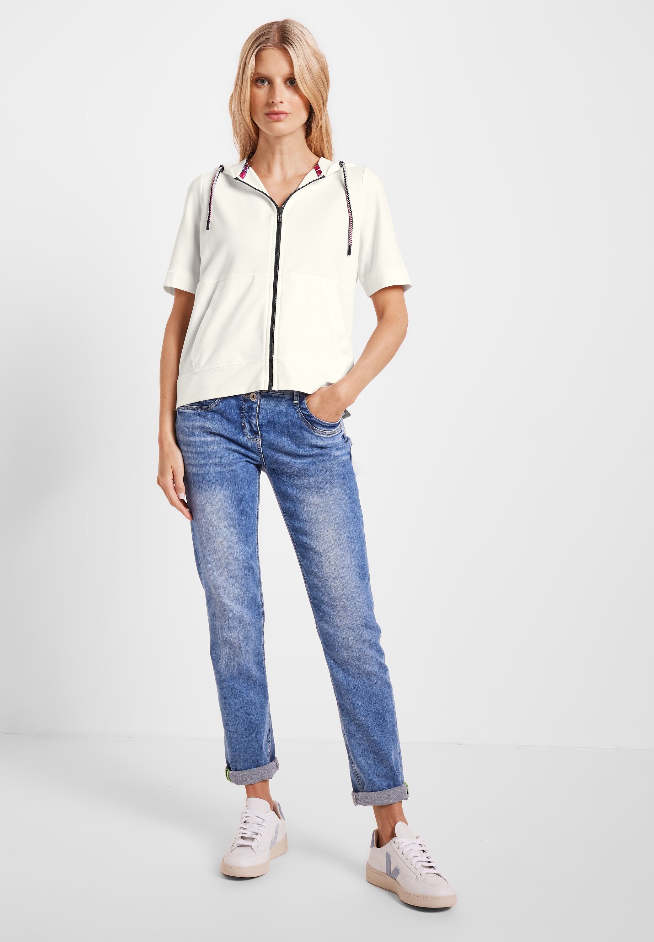 Cecil Sweatjacke, mit Kapuze mit Tunnelzugband