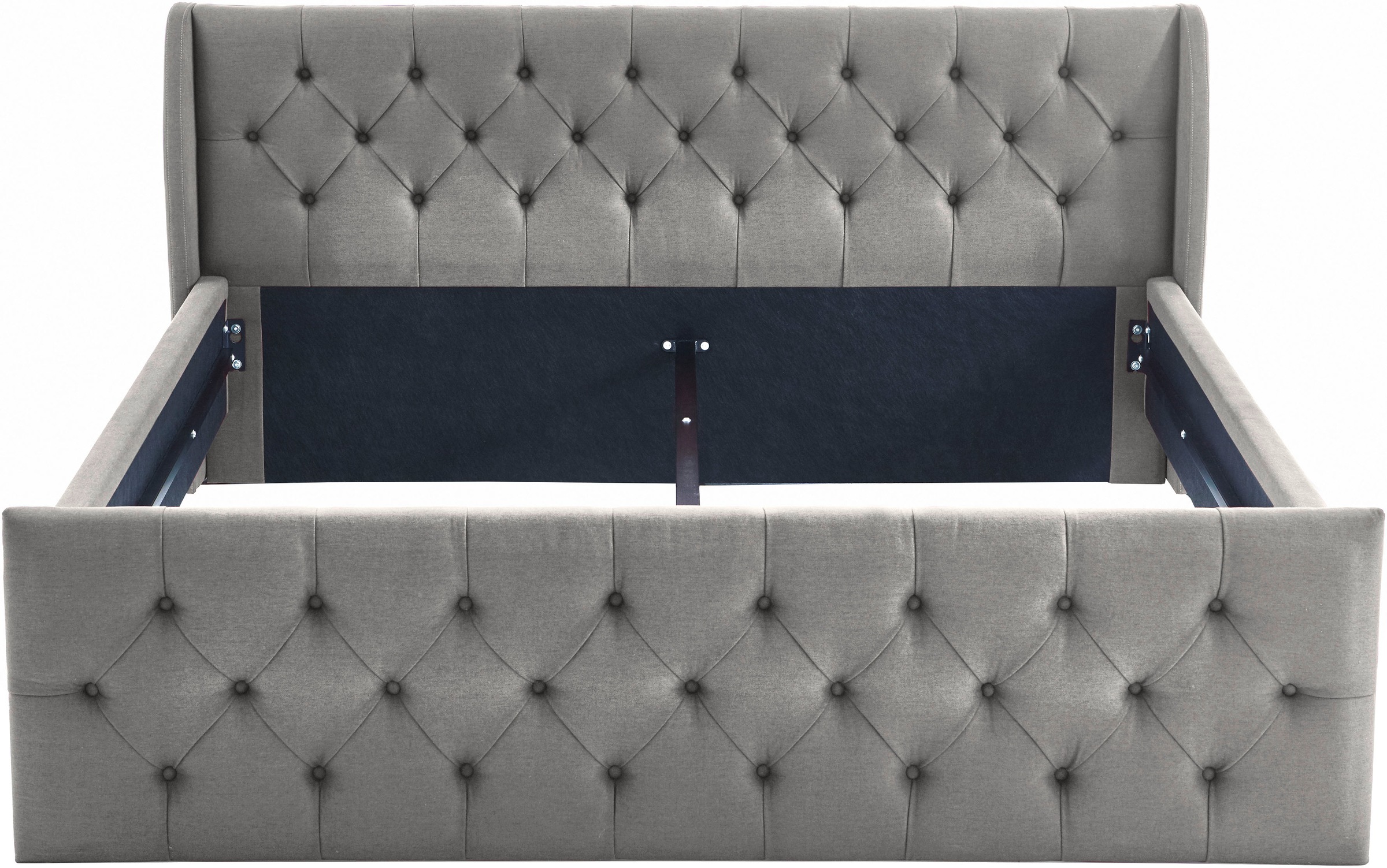 ATLANTIC home collection Bettgestell "TAMINA mit Chesterfieldoptik Kopf- un günstig online kaufen