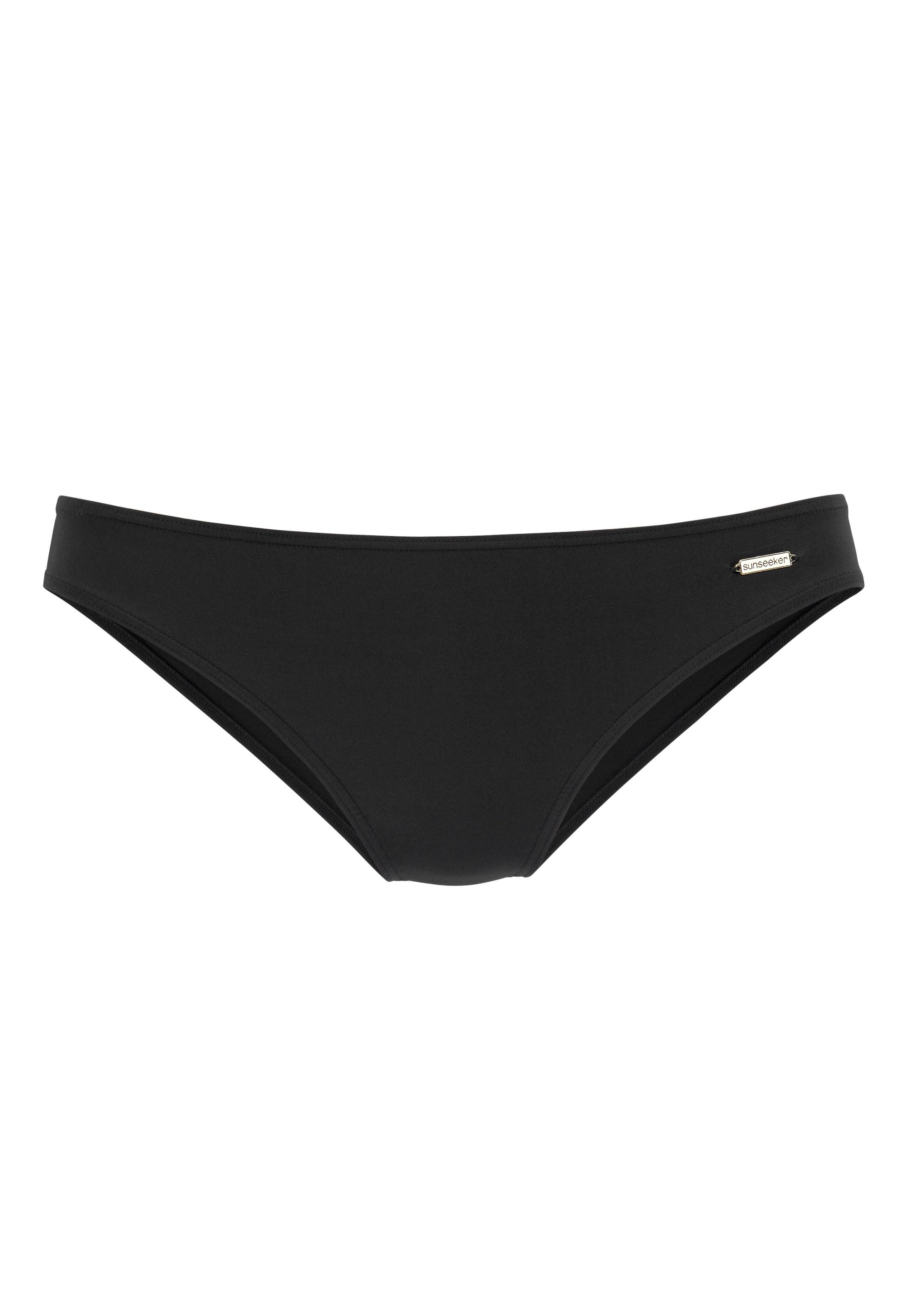 Bikini-Hose SUNSEEKER "Magic", Damen, Gr. 46, N-Gr, schwarz, Microfaser, Polyamid, unifarben, Badehosen Bikini-Hose, aus weicher Micofaser