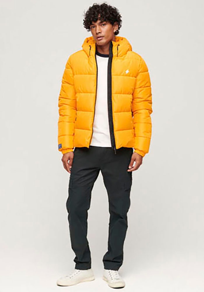 Superdry Steppjacke »HOODED SPORTS PUFFR JACKET«, mit Kapuze