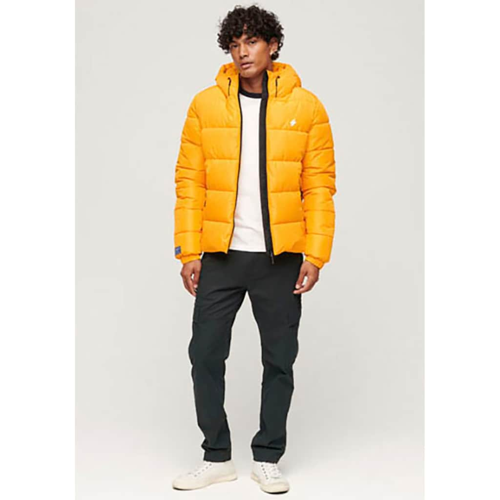 Superdry Steppjacke »HOODED SPORTS PUFFR JACKET«, mit Kapuze