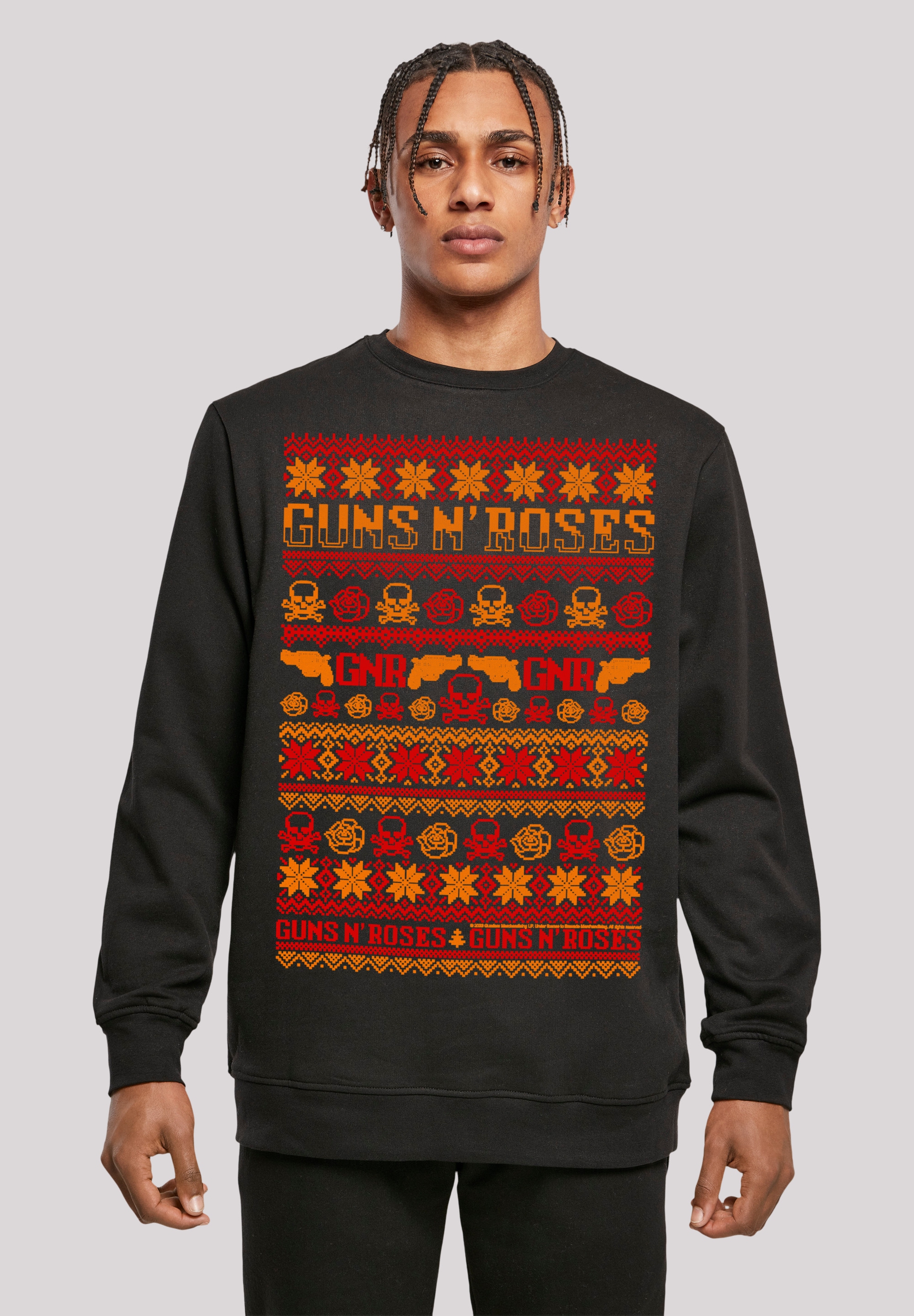 F4NT4STIC Sweatshirt "Guns n Roses Weihnachten Christmas", Musik,Band,Logo günstig online kaufen
