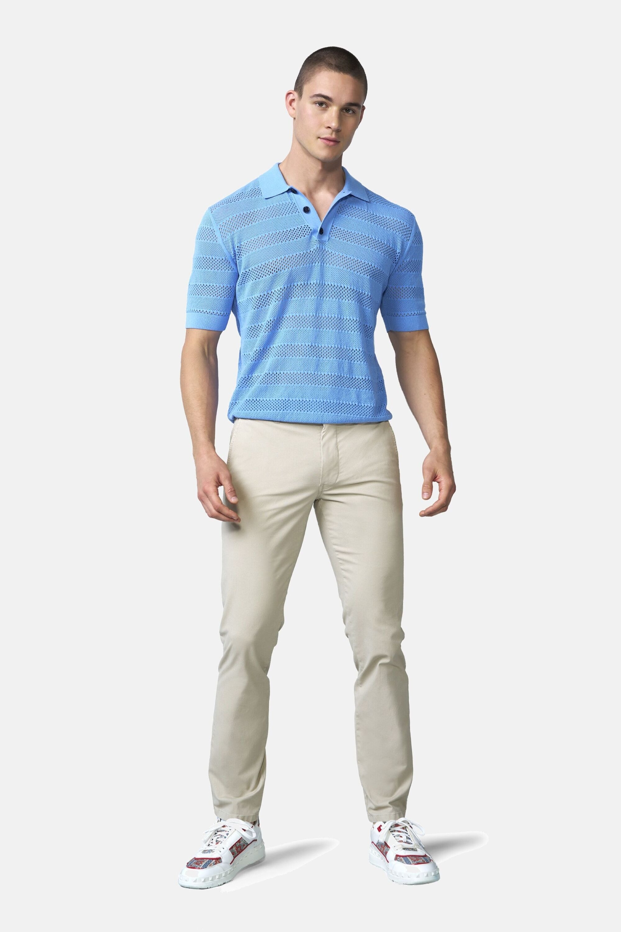 MEYER Chinos »M5 Move 1-6025«  mit flexiblen Stretchbund