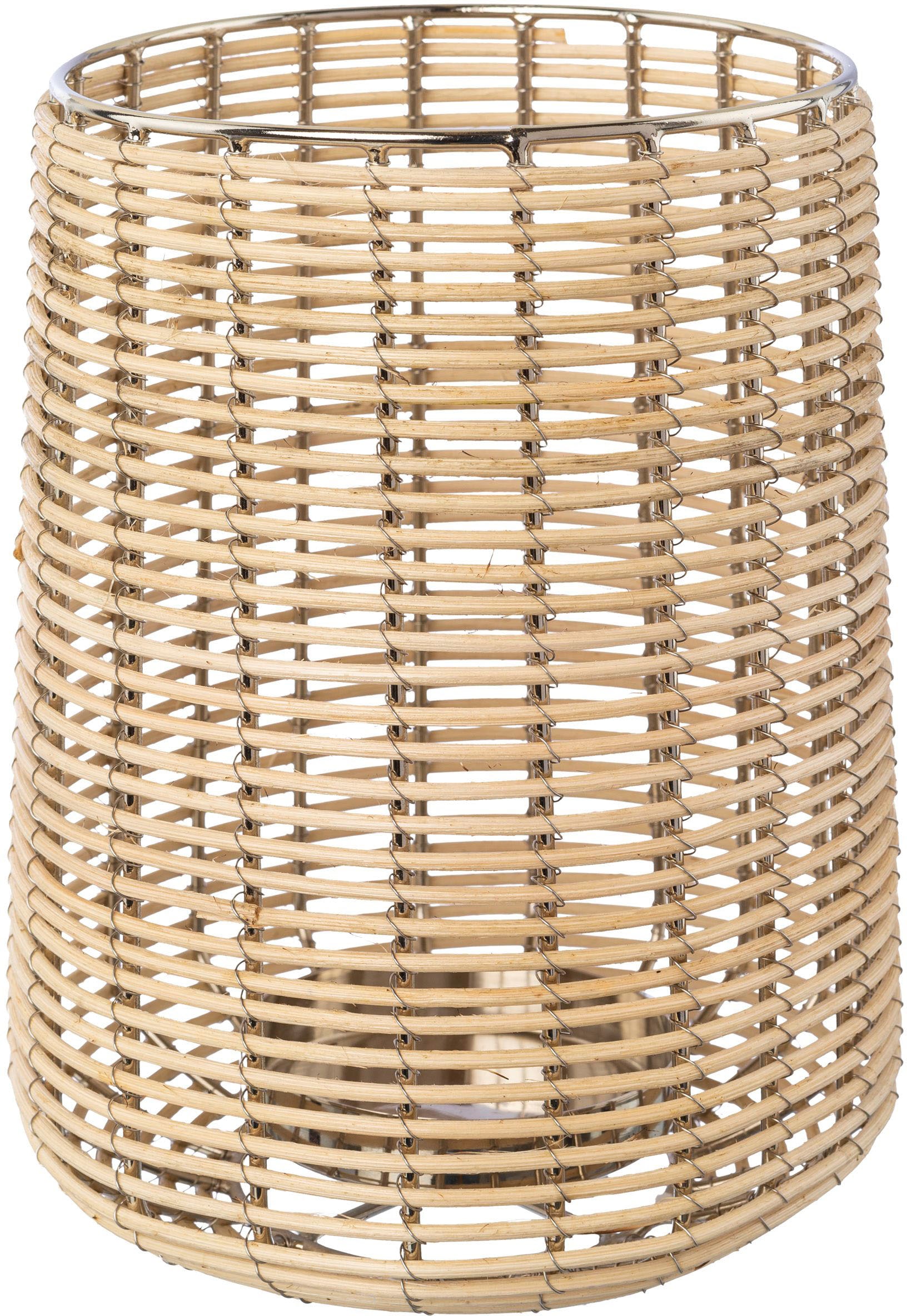 Home affaire Windlicht "Kerzenhalter Vallenay" aus Naturweide und Metall günstig online kaufen